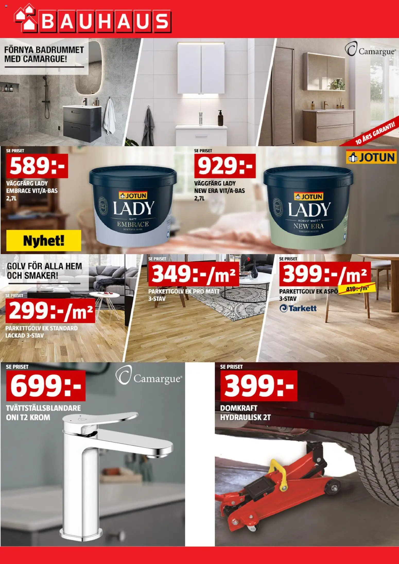 Bauhaus erbjudanden Reklamblad in Sverige