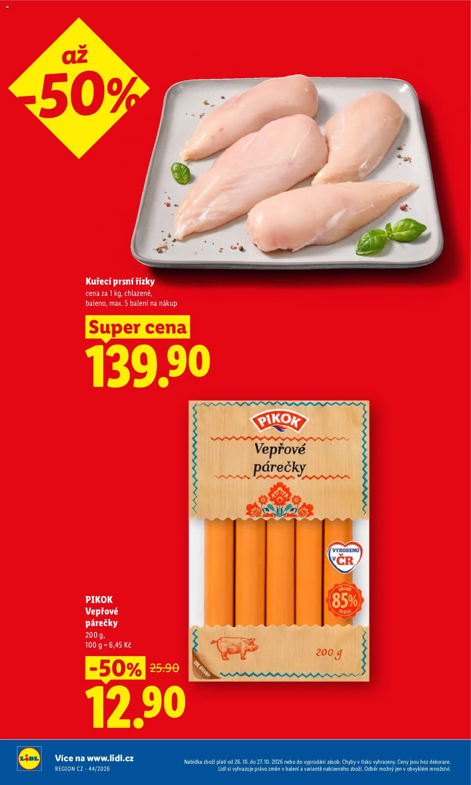 Lidl leták Leták in Česko