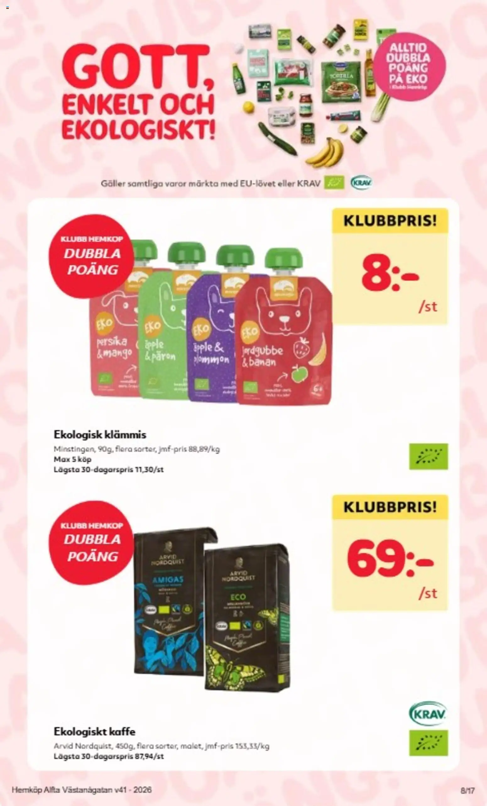 Hemköp erbjudanden Reklamblad in Sverige
