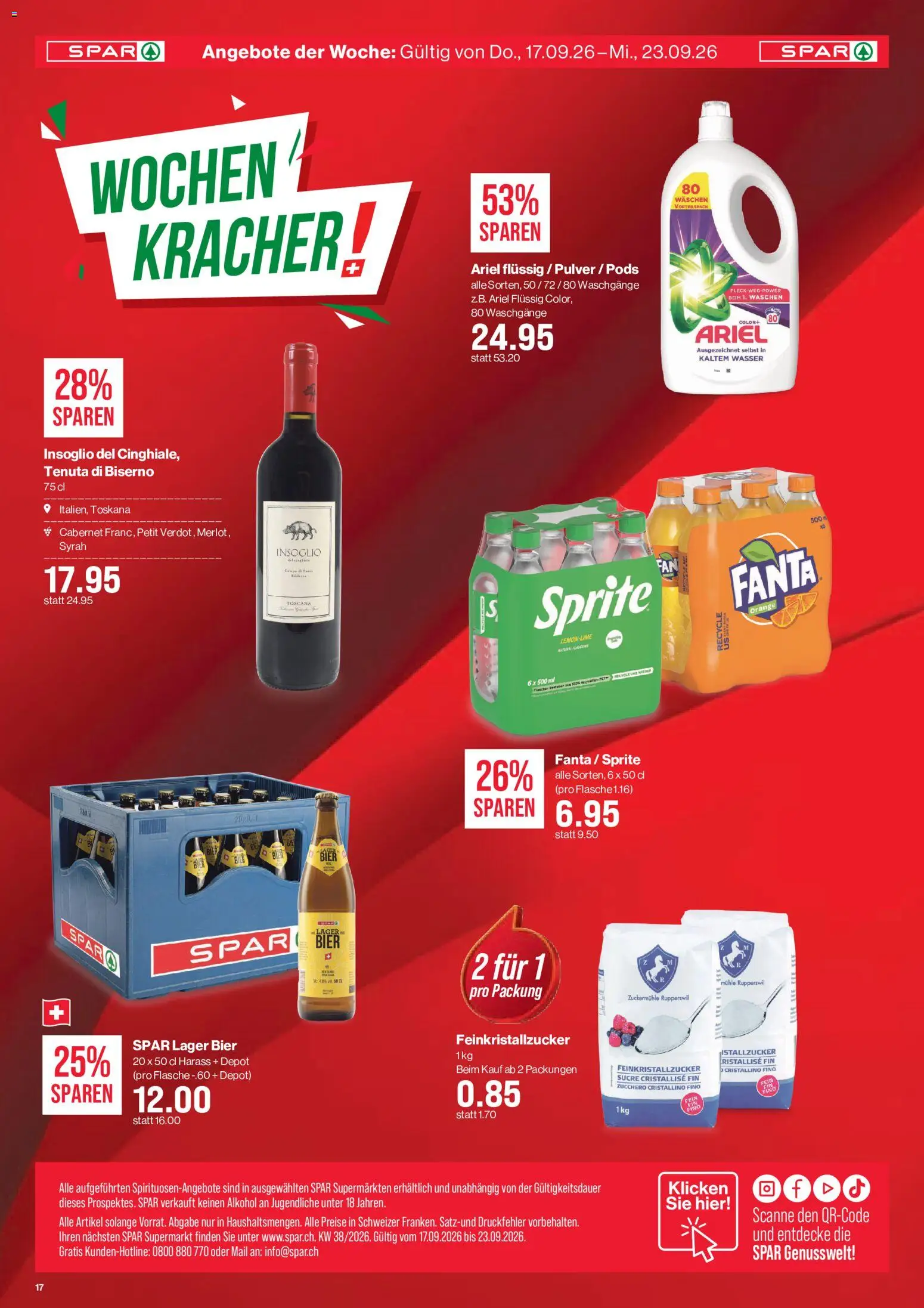 SPAR aktionen Prospekt in Schweiz