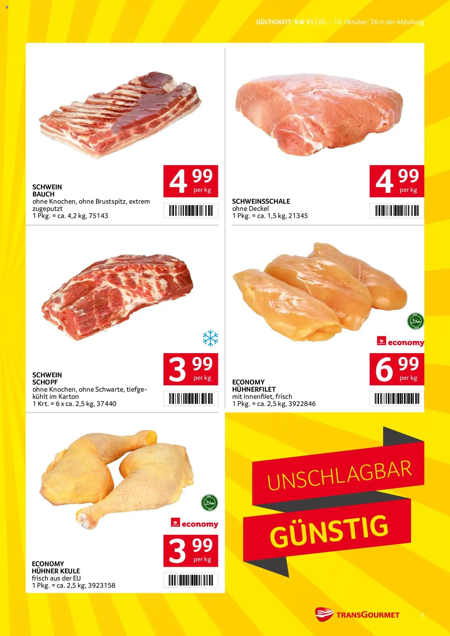 Transgourmet Flugblatt Flugblatt in Österreich
