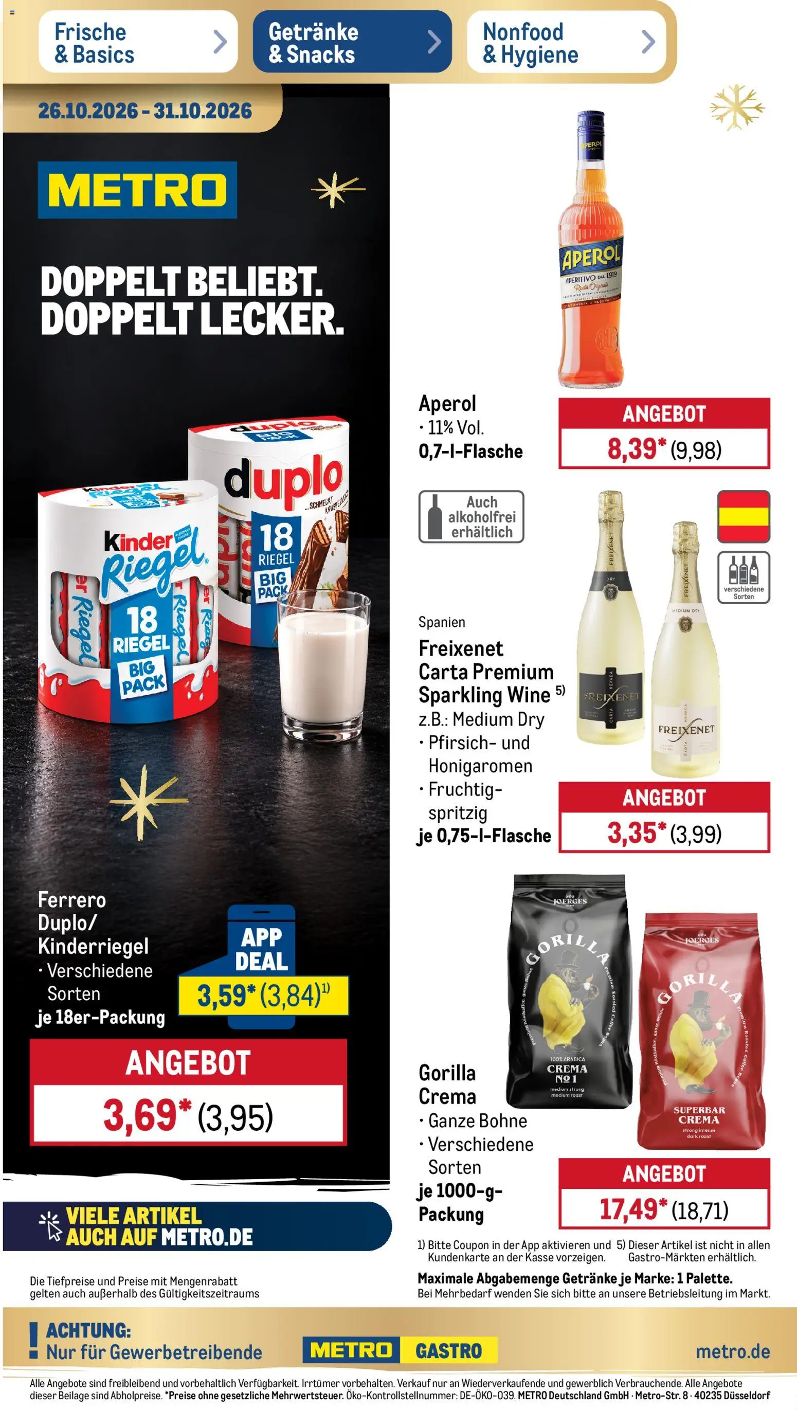 Metro Prospekt Prospekt in Deutschland