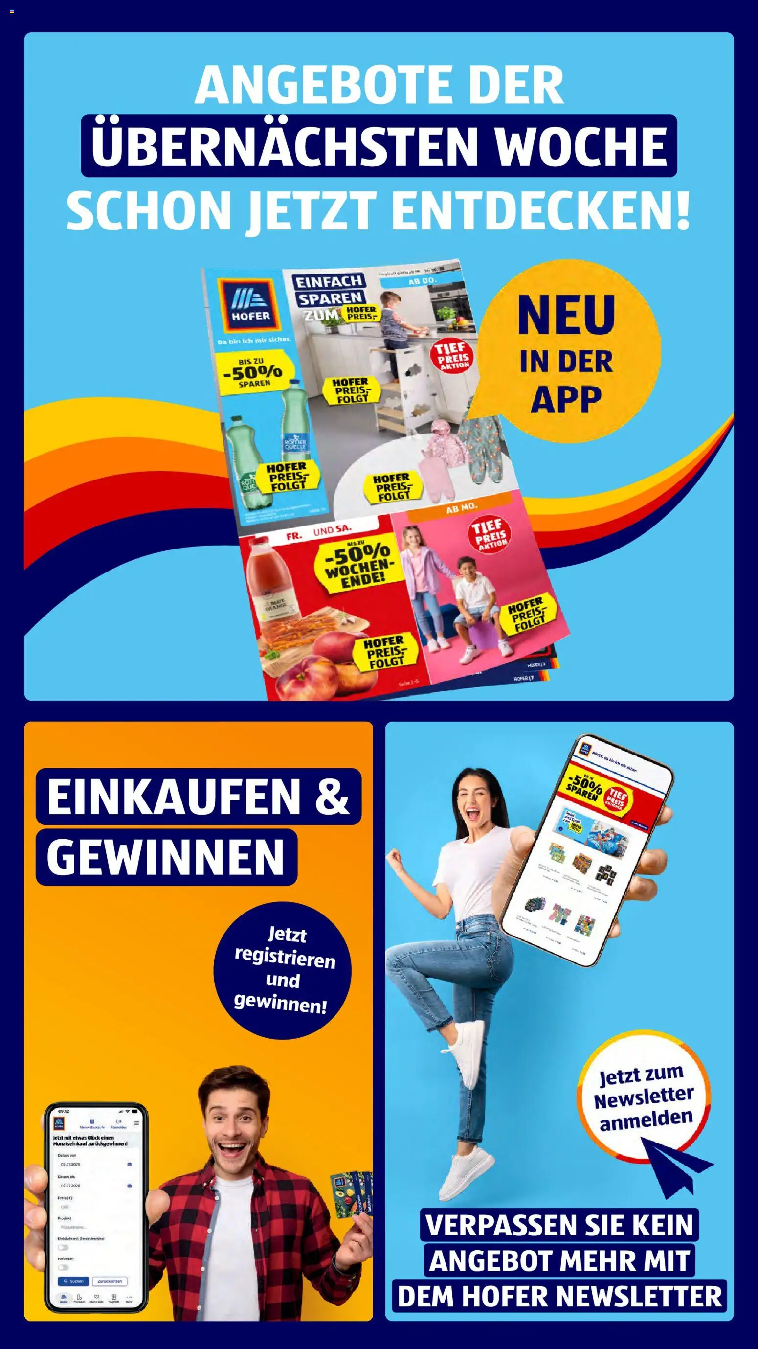 Hofer Flipbook Flugblatt in Österreich