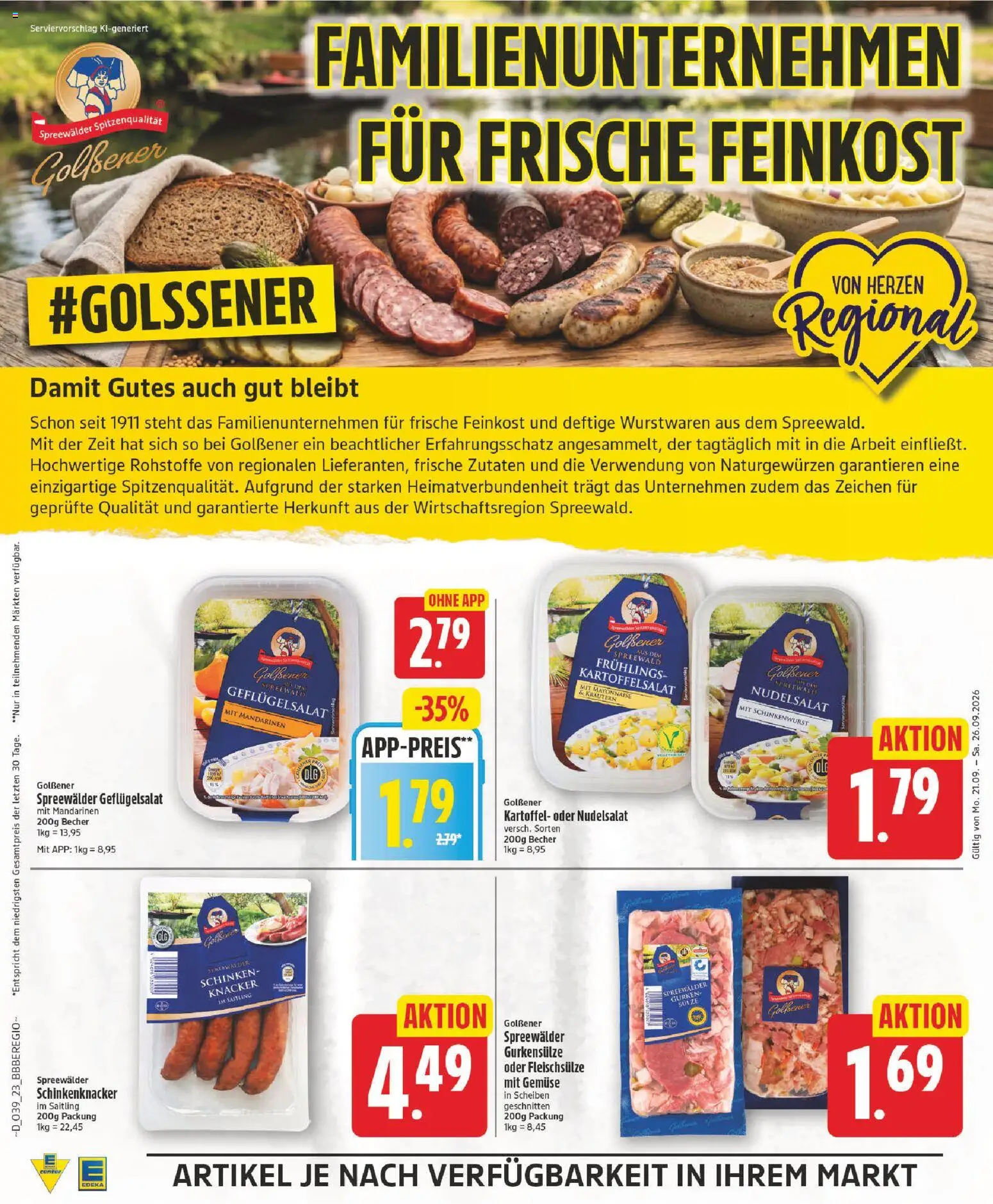 Edeka Prospekt Prospekt in Deutschland
