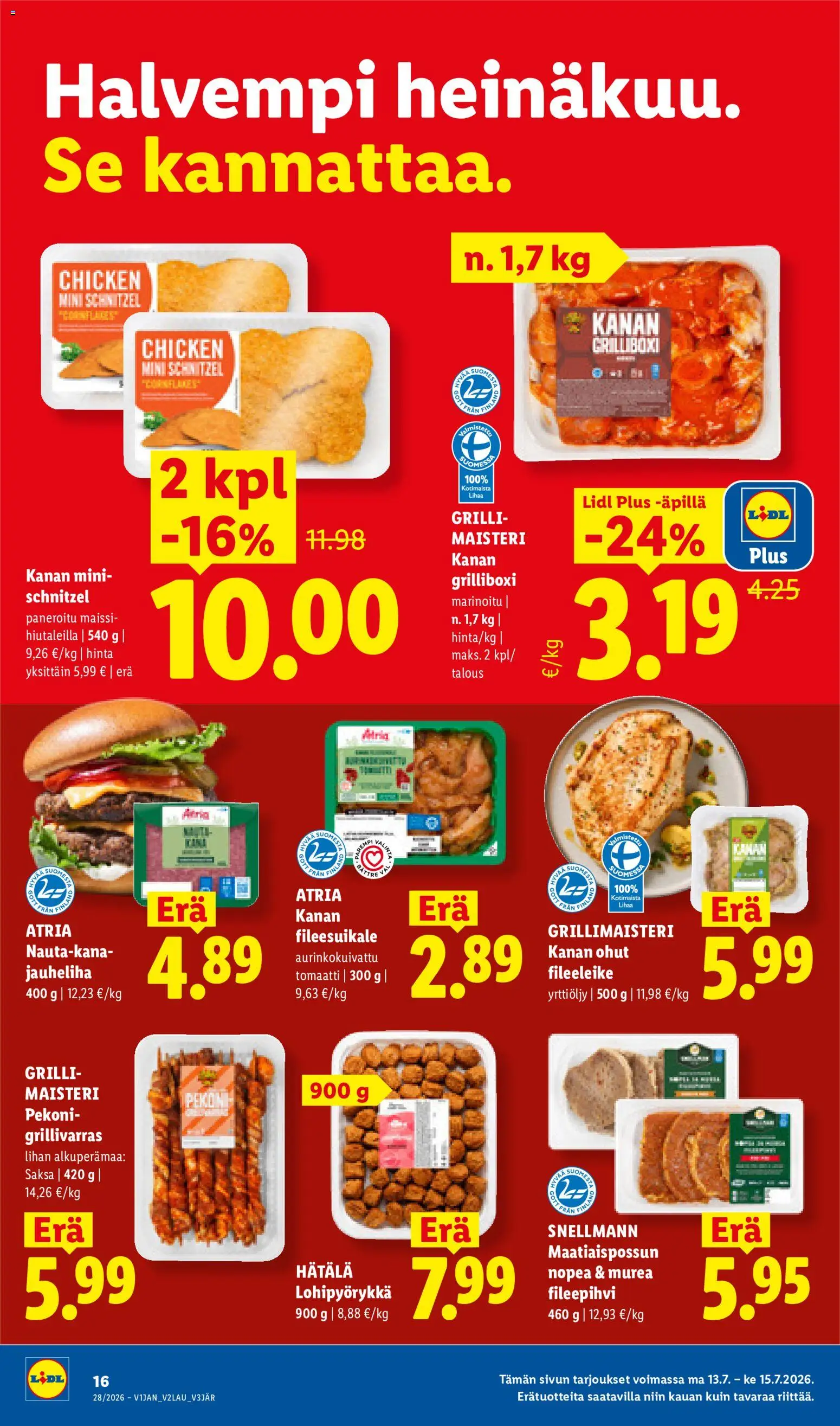 🛍️ Lidl tarjoukset alkaen 09/07/2026 » Katso huipputarjoukset ja säästä jo tänään! 💰 | Suomi