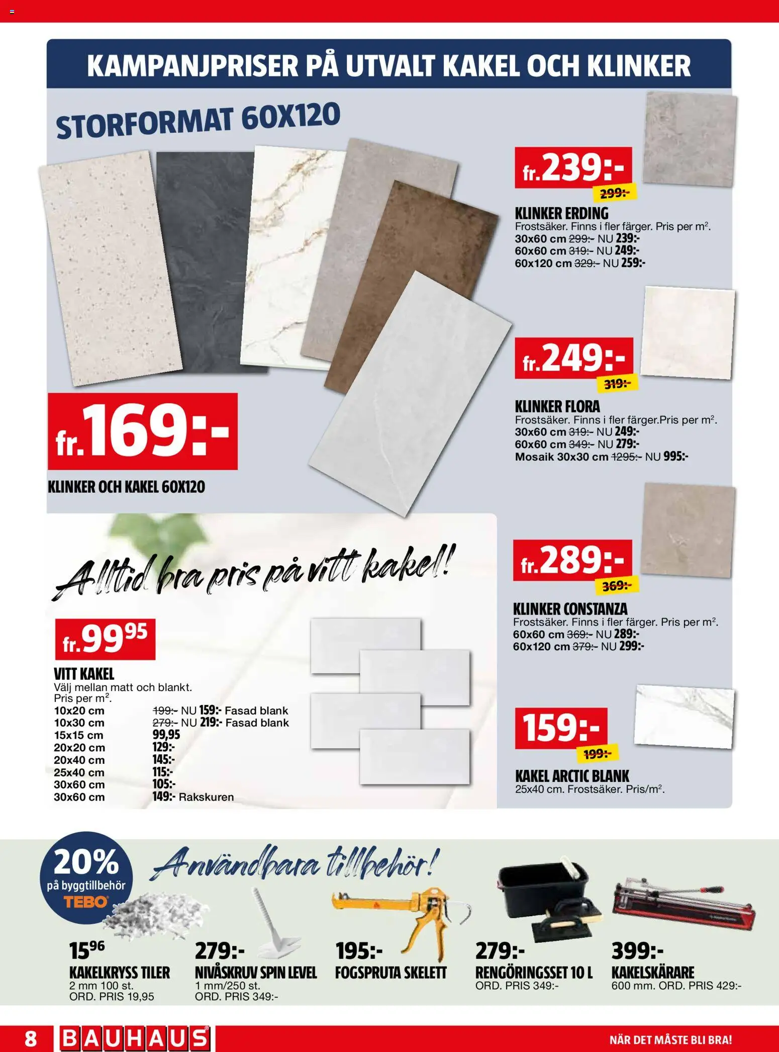 Bauhaus erbjudanden Reklamblad in Sverige
