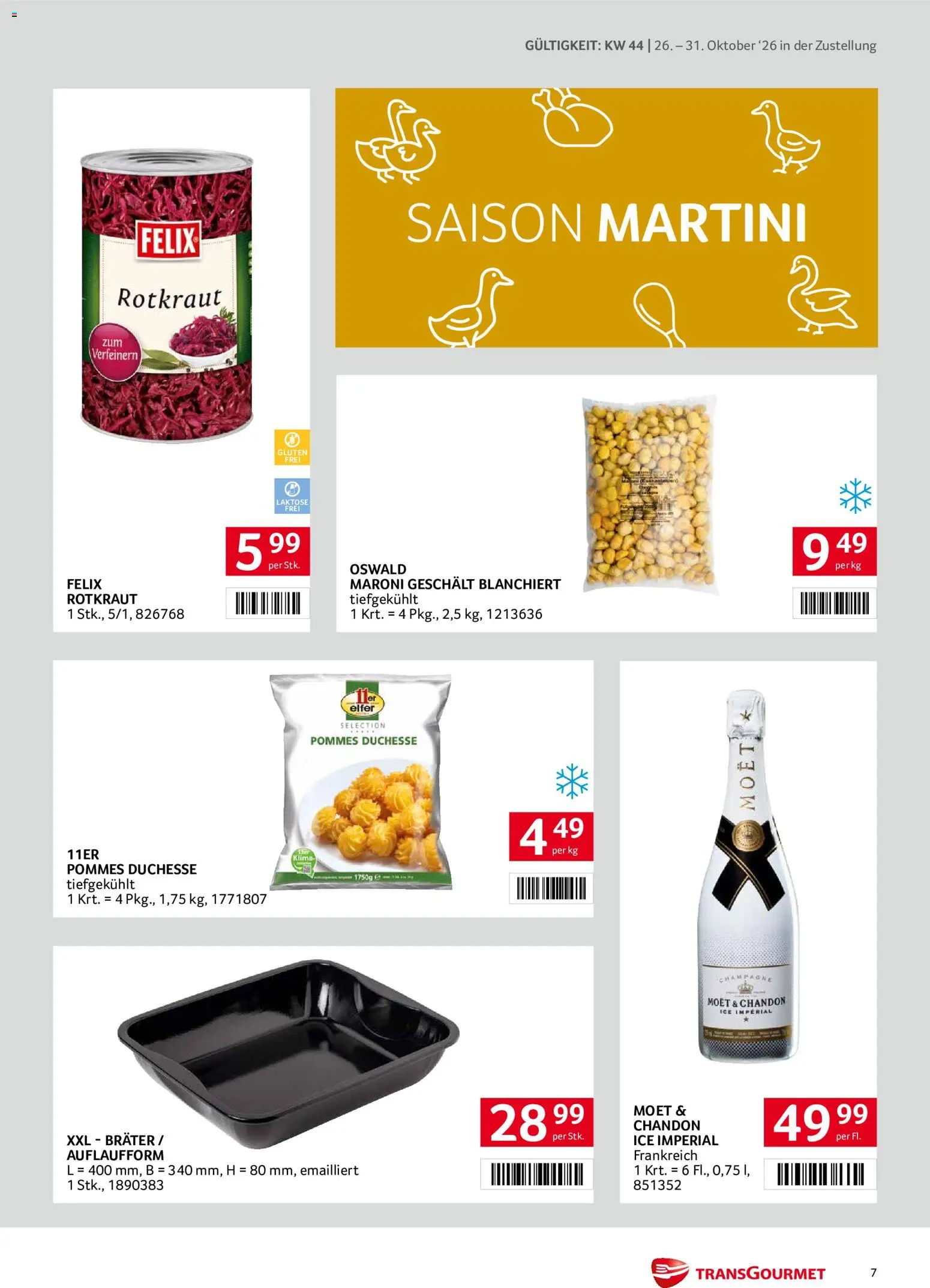 Transgourmet Flugblatt Flugblatt in Österreich
