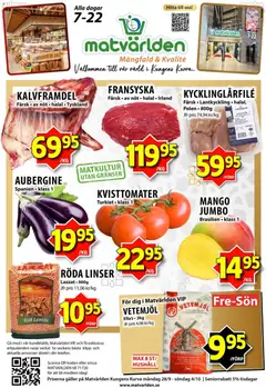 Matvärlden Matvärlden erbjudanden