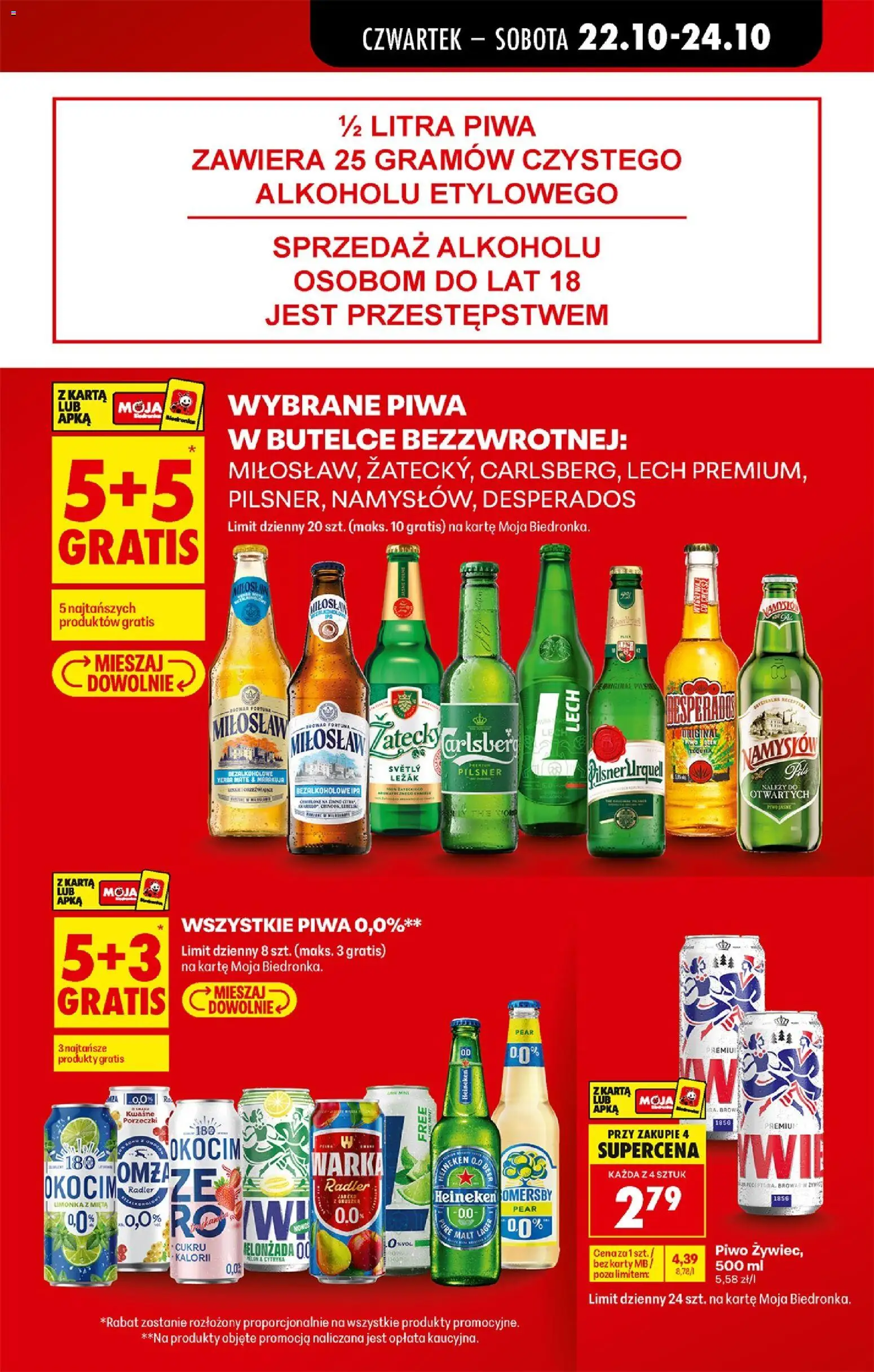 Biedronka Polsko leták - Codziennie niskie ceny Leták in Česko