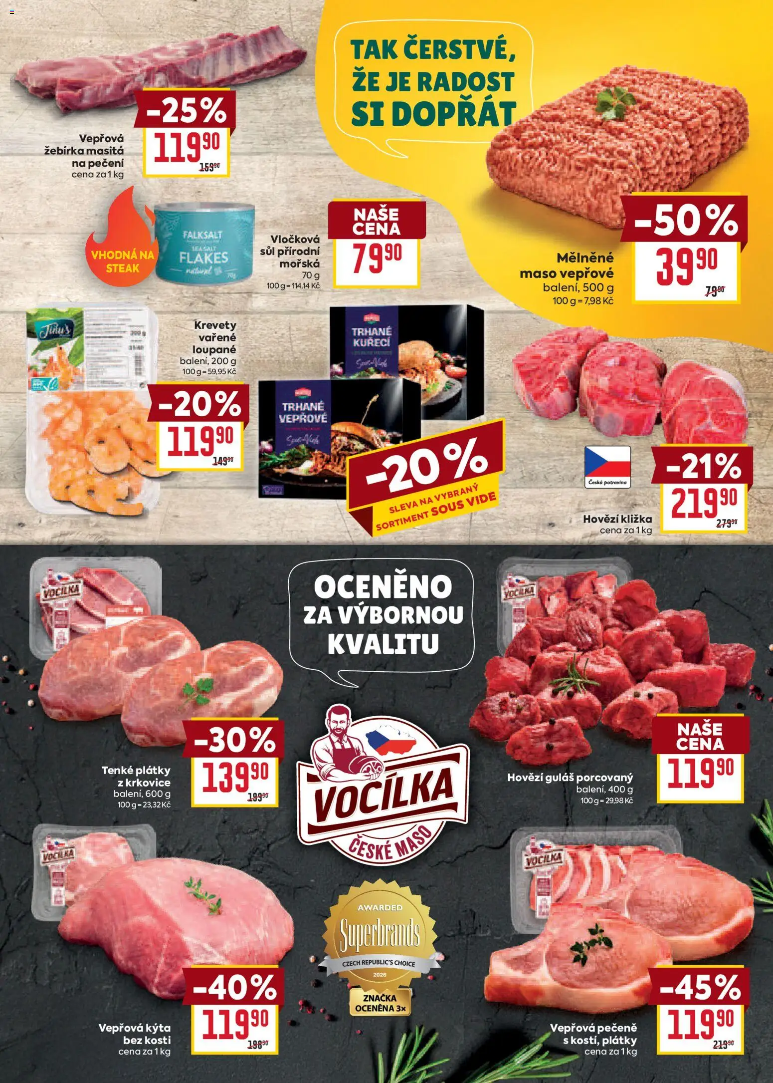 Billa Velký leták Leták in Česko