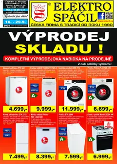 Elektro Spáčil Elektro Spáčil leták