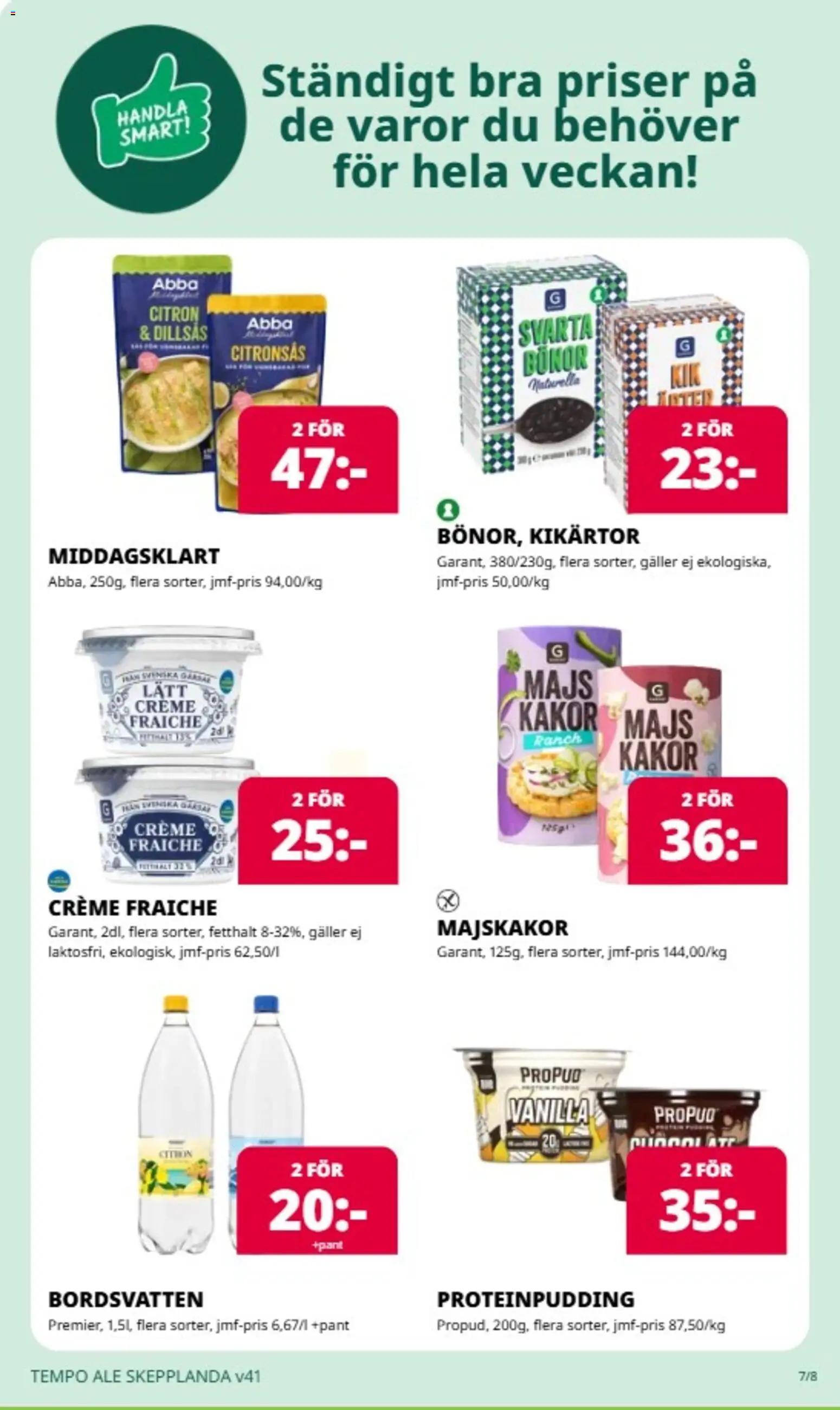 Tempo erbjudanden Reklamblad in Sverige