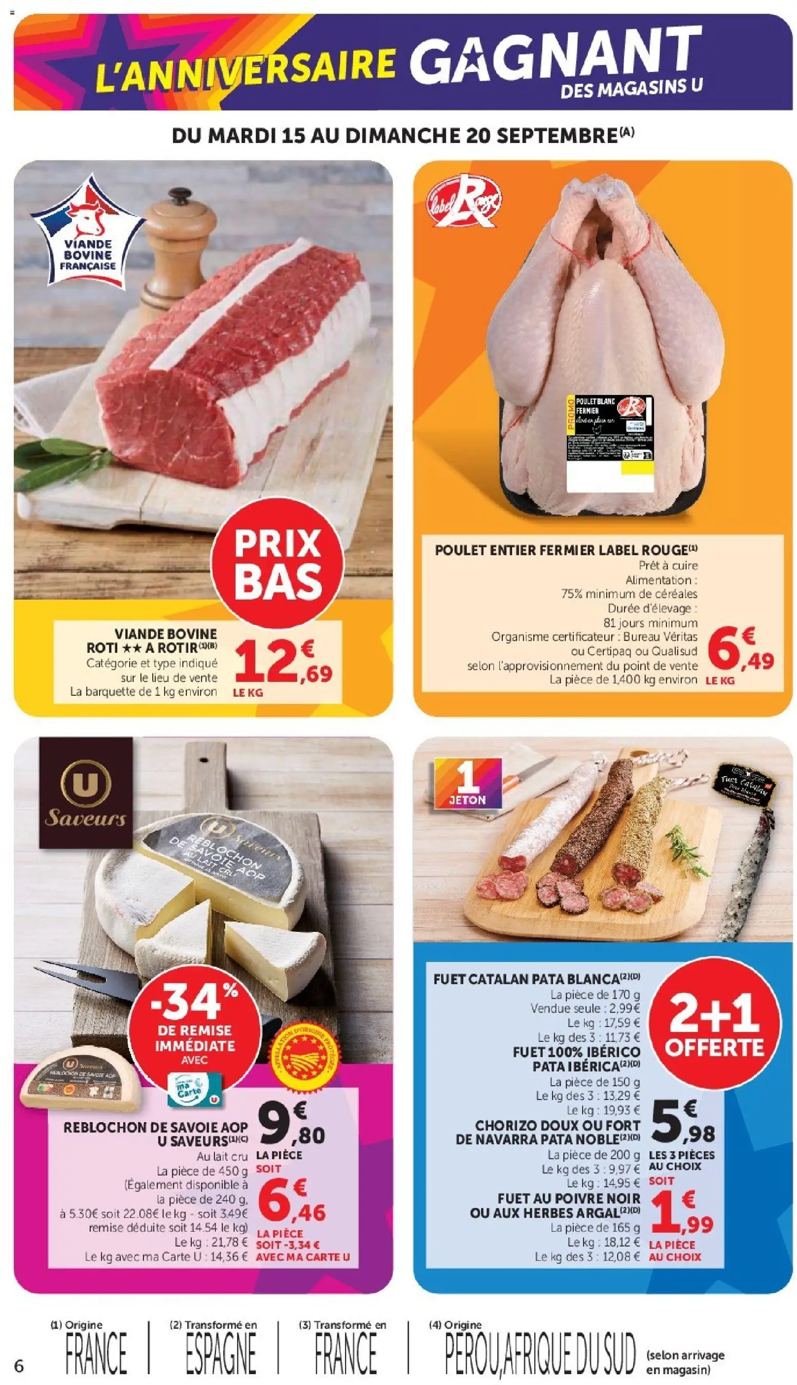 U Express - Anniversaire gagnant des Magasins U Catalogue in France