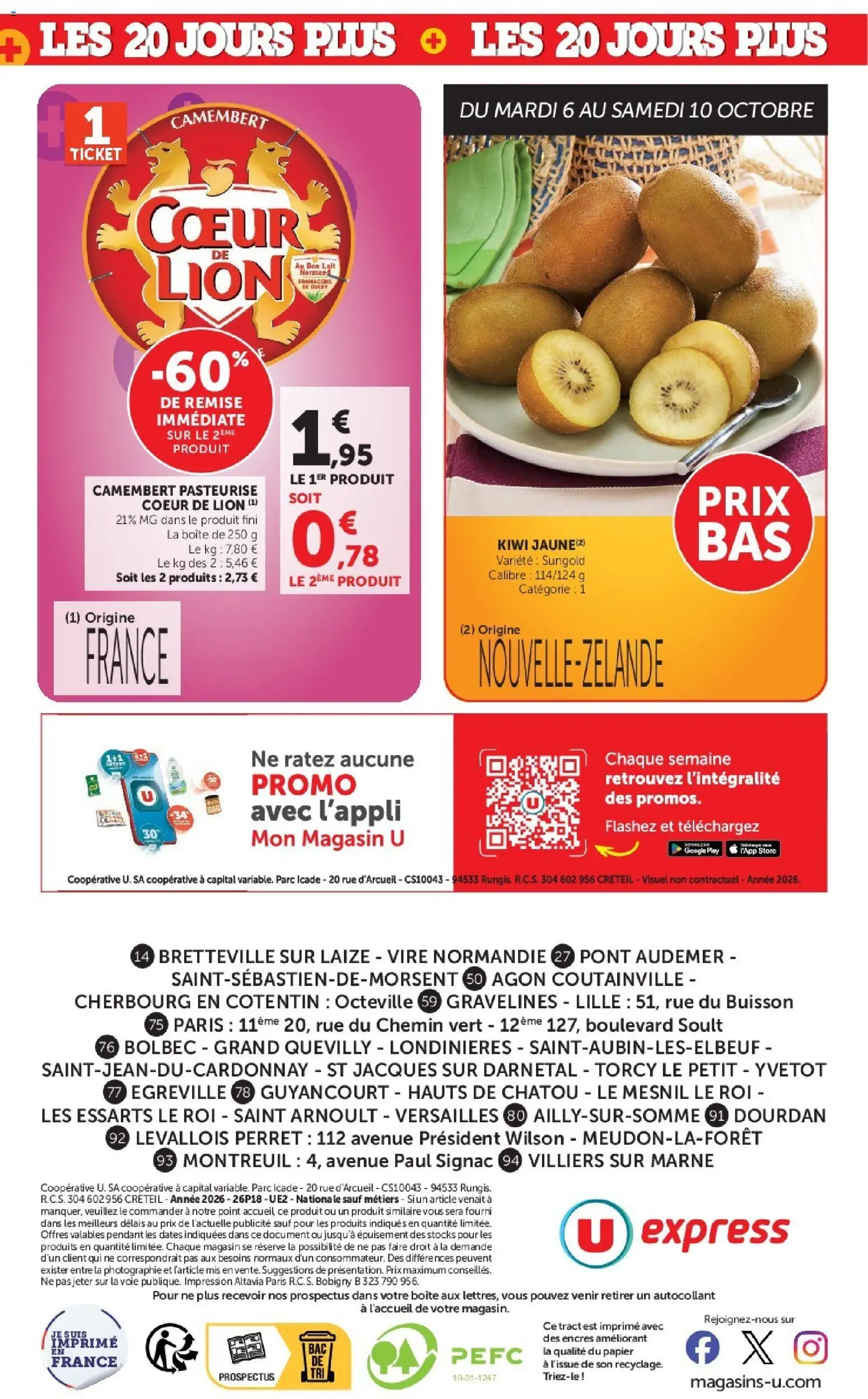 U Express catalogue Catalogue in France