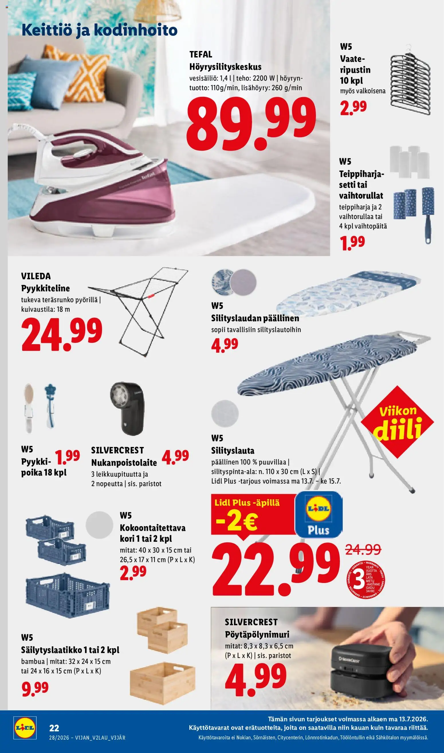 🛍️ Lidl tarjoukset alkaen 09/07/2026 » Katso huipputarjoukset ja säästä jo tänään! 💰 | Suomi