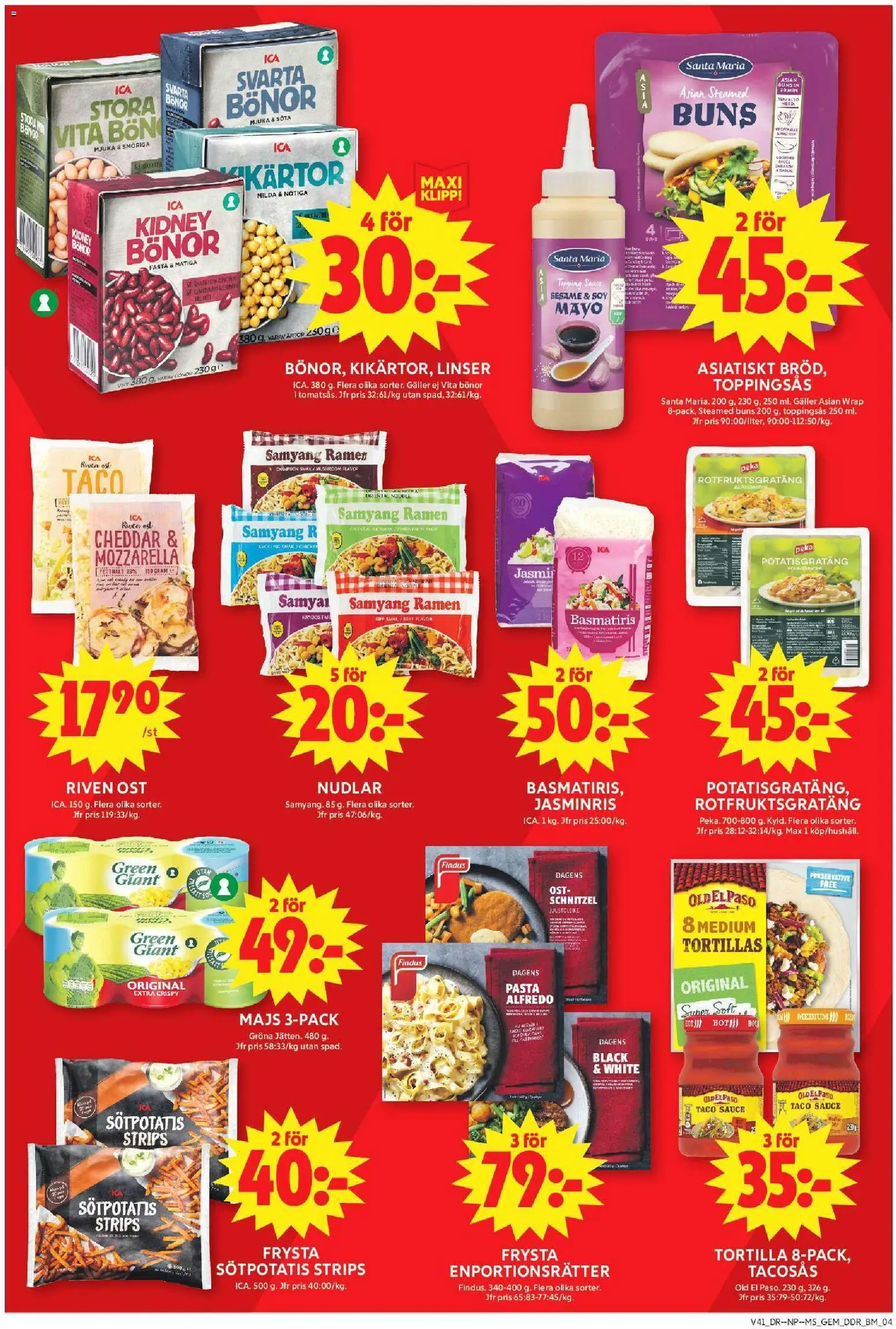 ICA Maxi erbjudanden Reklamblad in Sverige