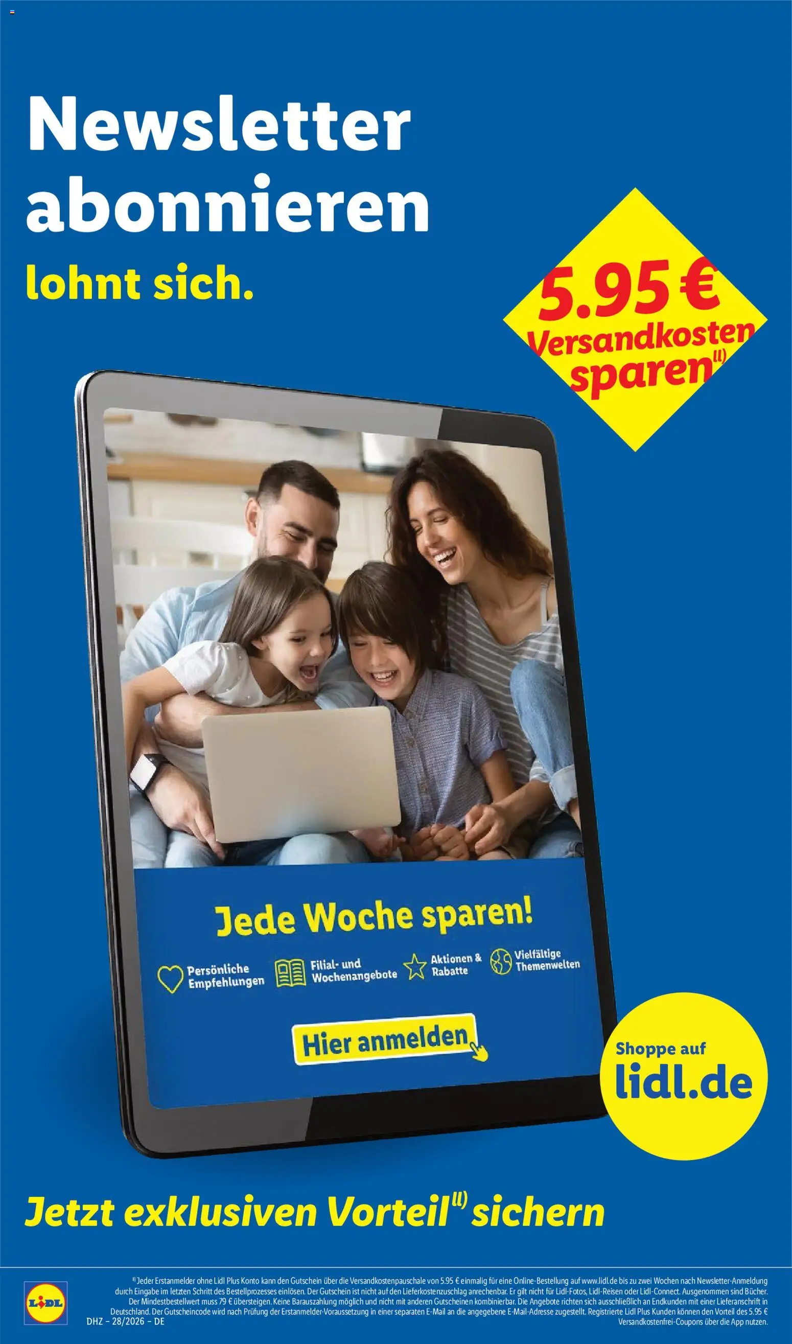 Lidl Prospekt | 06.07.2026 | Wie erhält man einen begrenzten Rabatt? | Deutschland