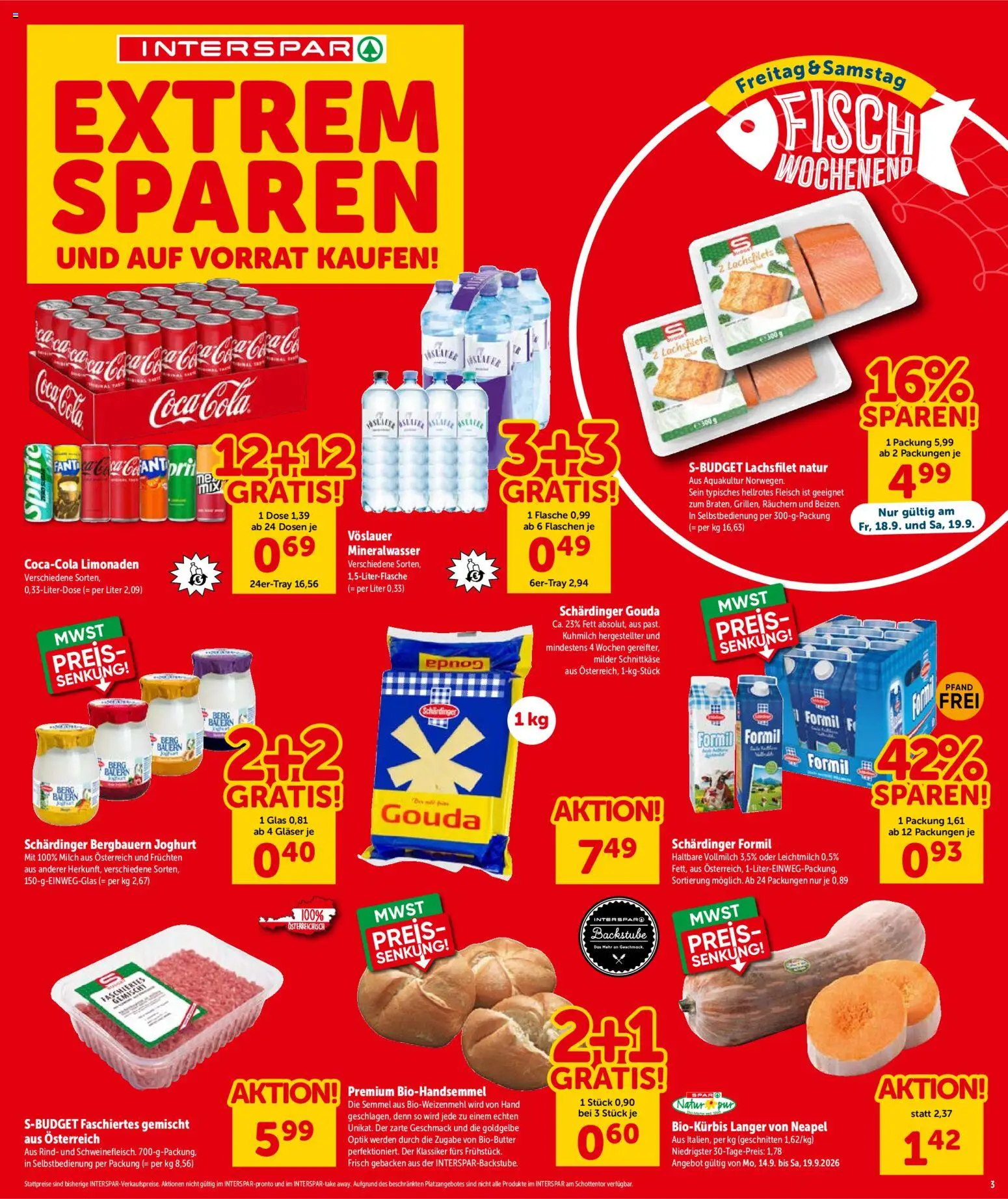Interspar - Flugblatt Flugblatt in Österreich