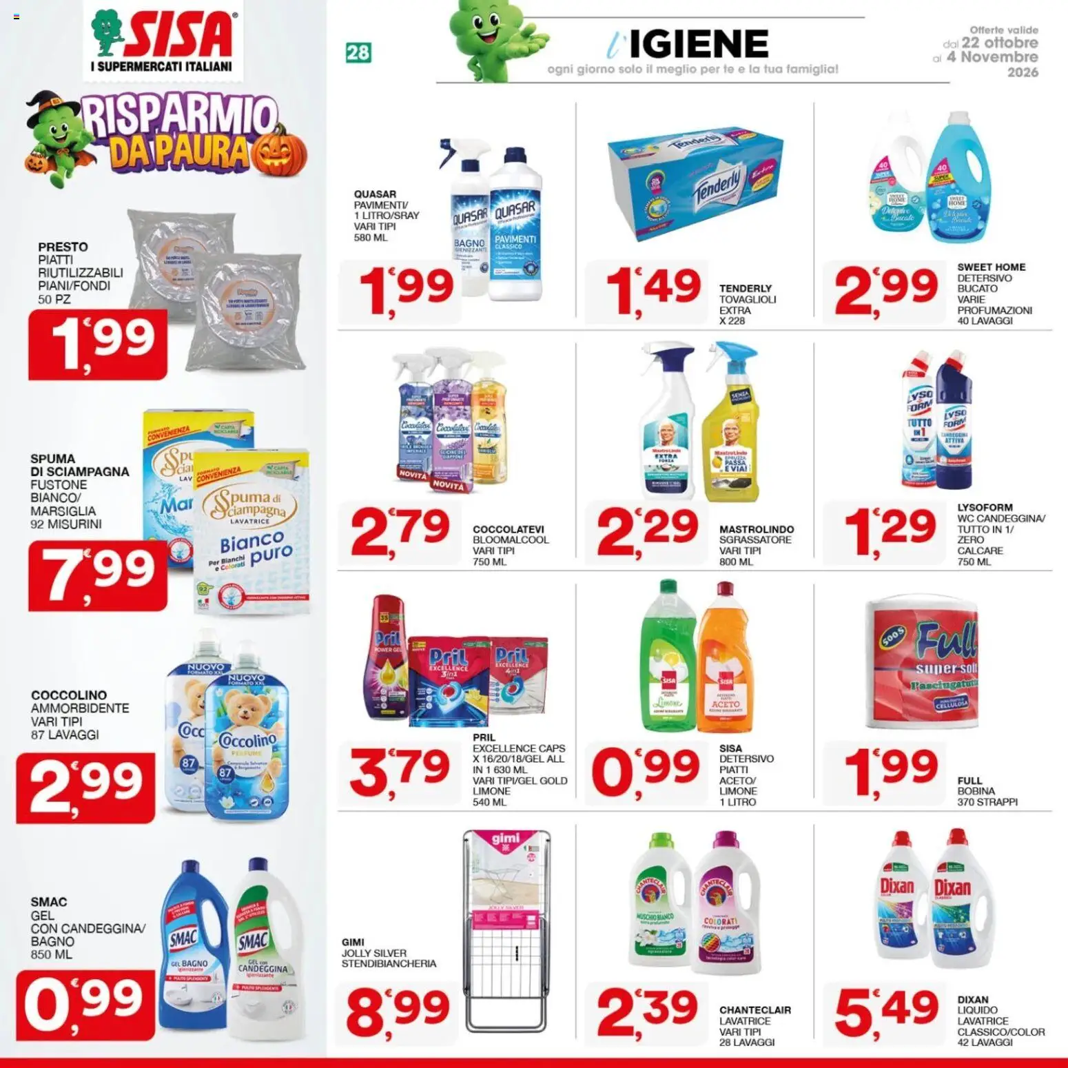 SISA volantino Volantino in Italy