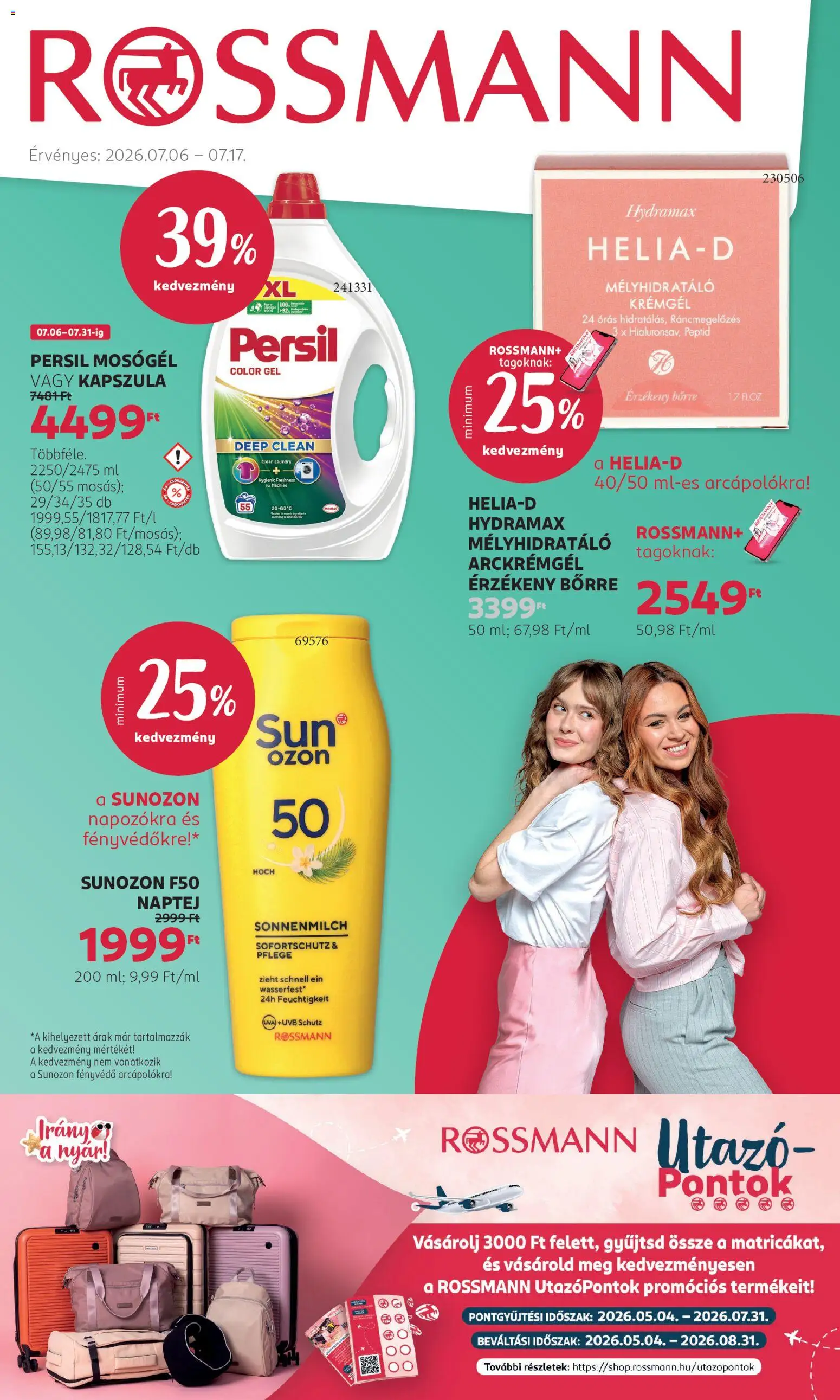 Rossmann Akciós Újság 2026.07.06.-tól/töl - fantasztikus ajánlatokat! 🛍️ | Magyarország