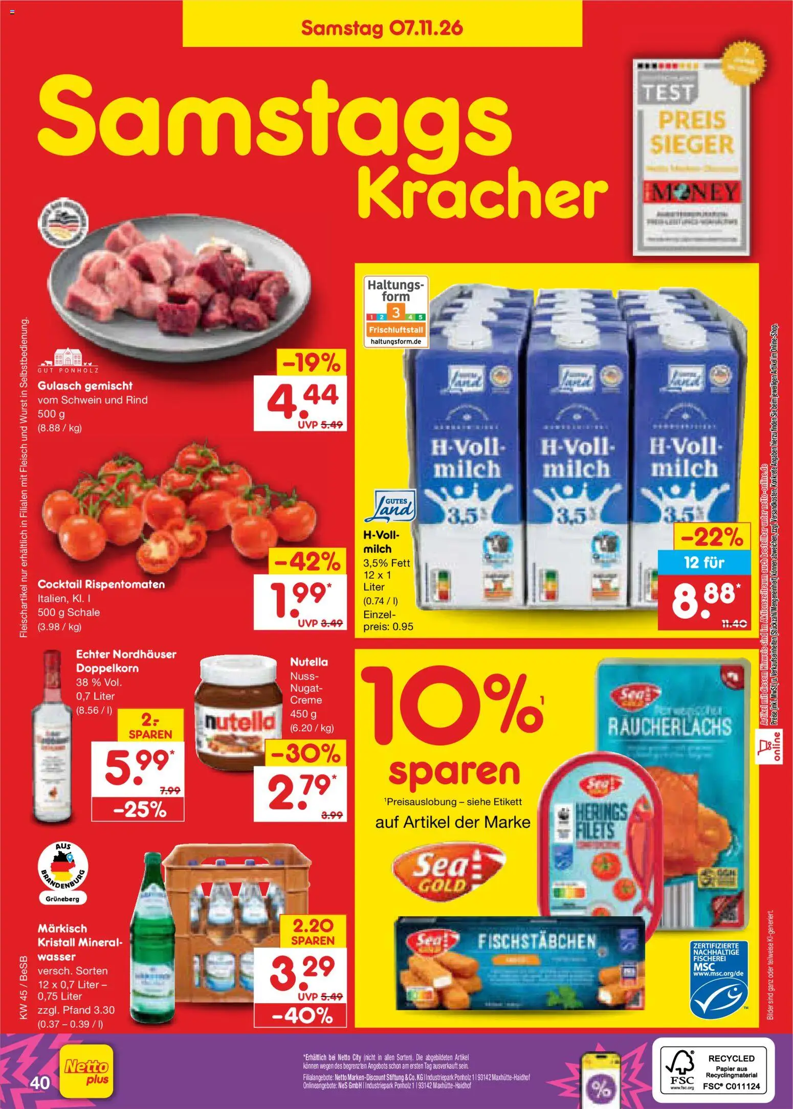 Netto Marken-Discount Prospekt Prospekt in Deutschland