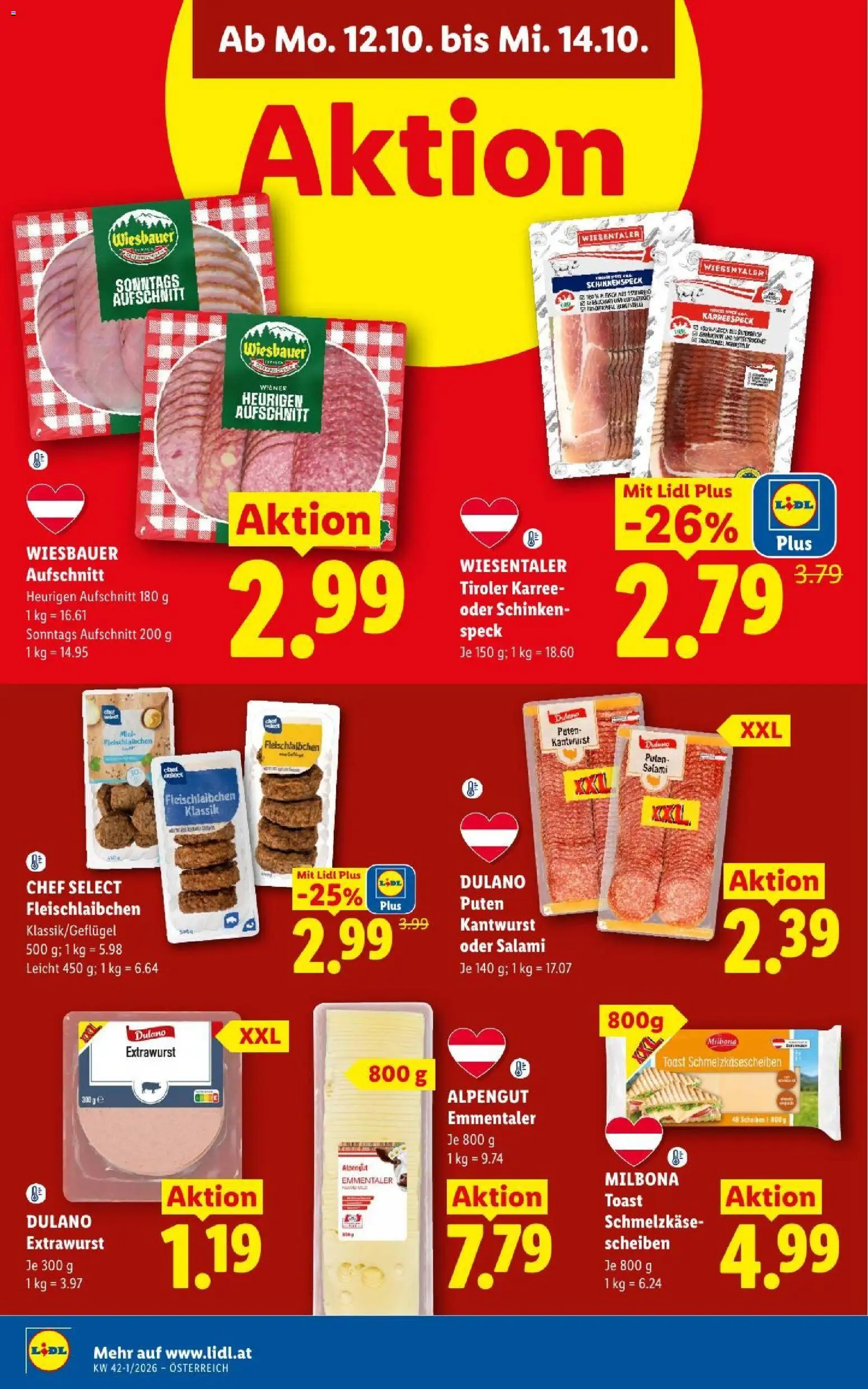 Lidl Flugblatt Flugblatt in Österreich