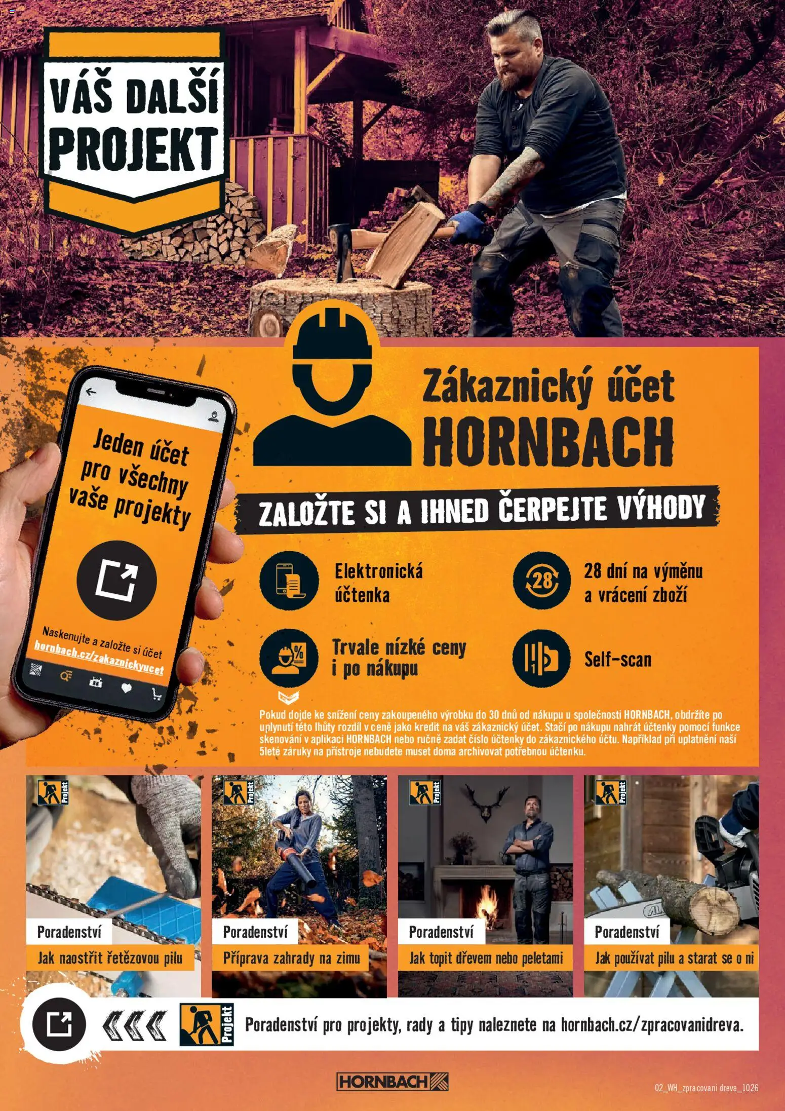 HORNBACH leták - Zpracování dřeva Leták in Česko