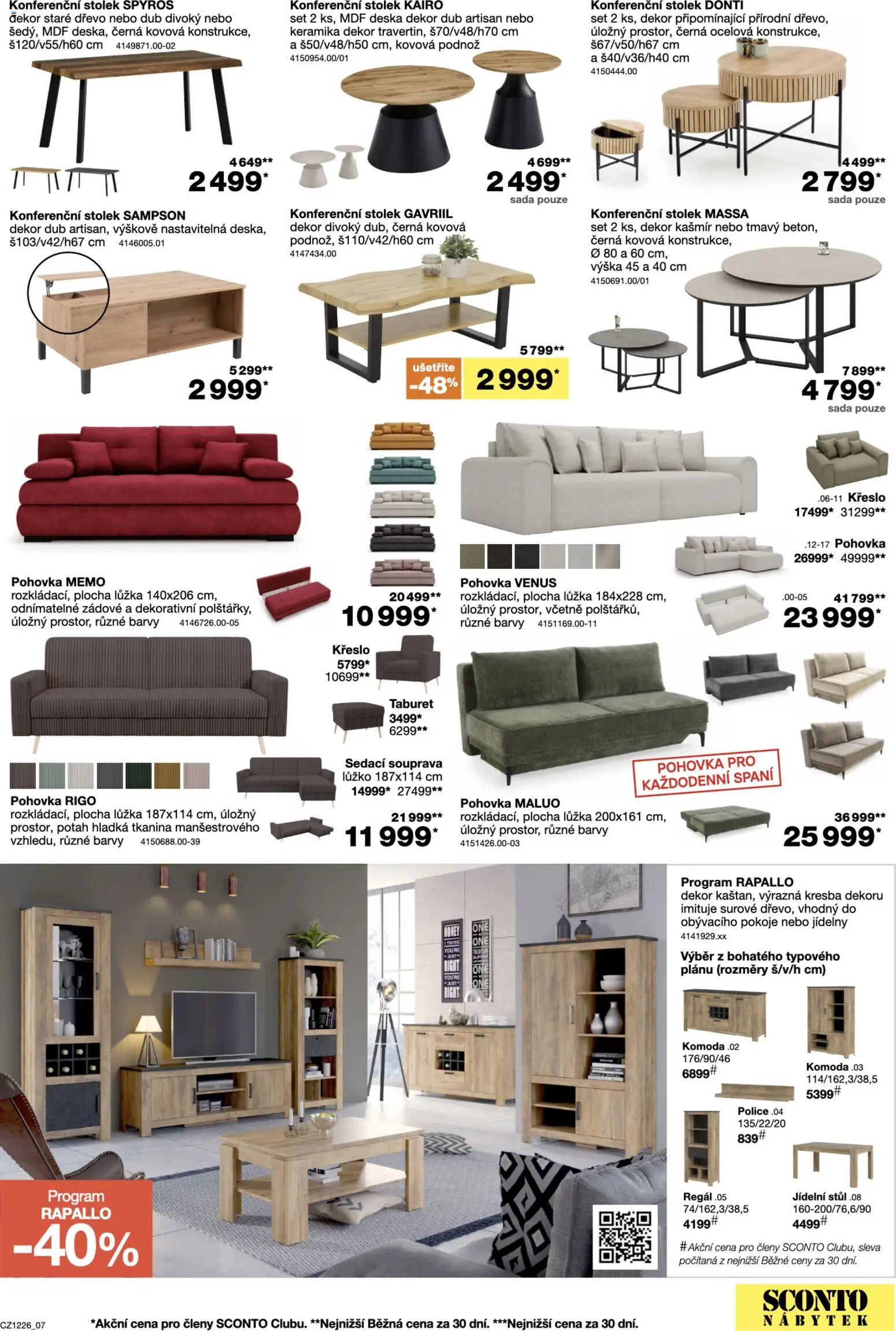 Sconto nábytek leták Leták in Česko