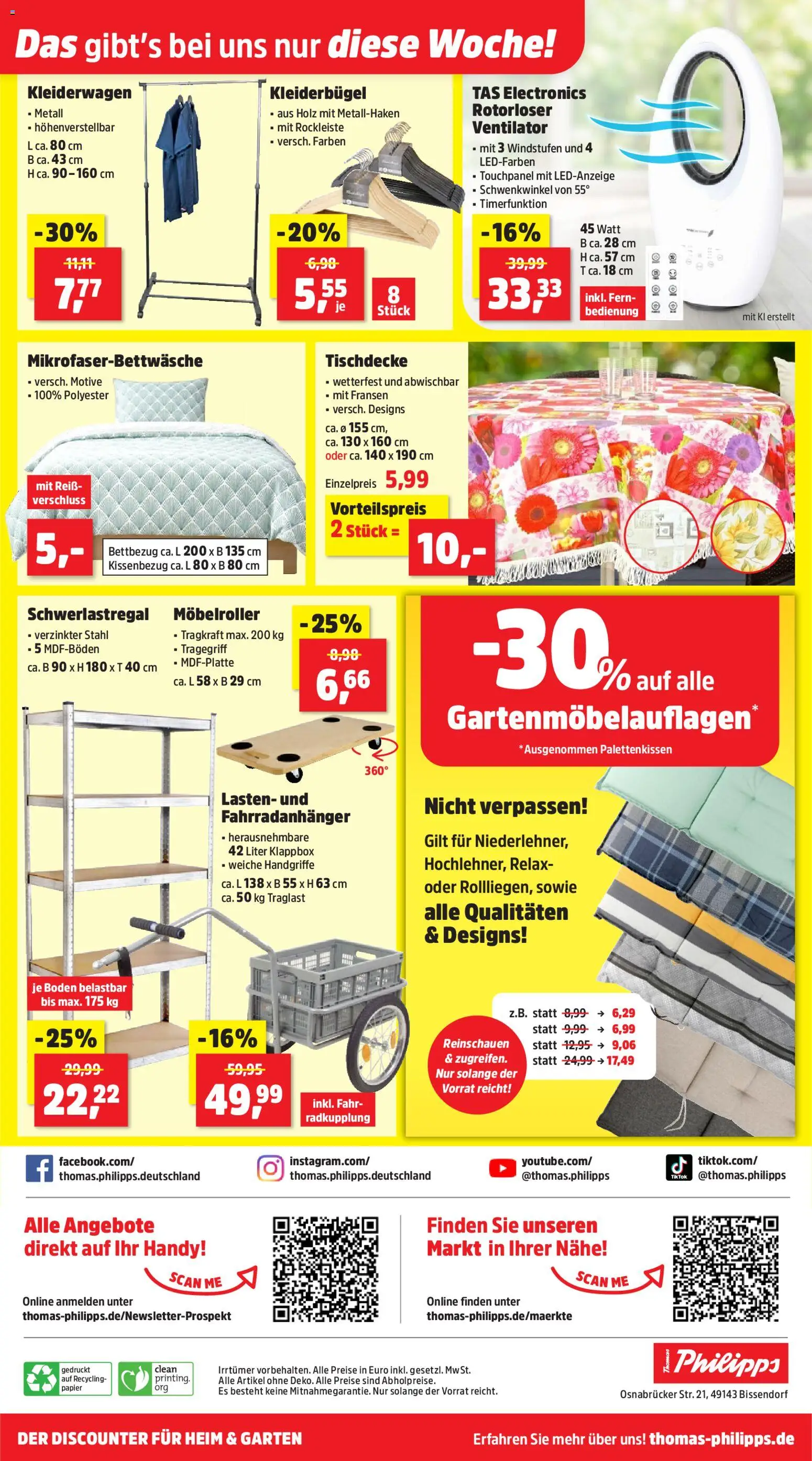 Thomas Philipps Prospekt | 13.07.2026 | Wie erhält man einen begrenzten Rabatt? | Deutschland
