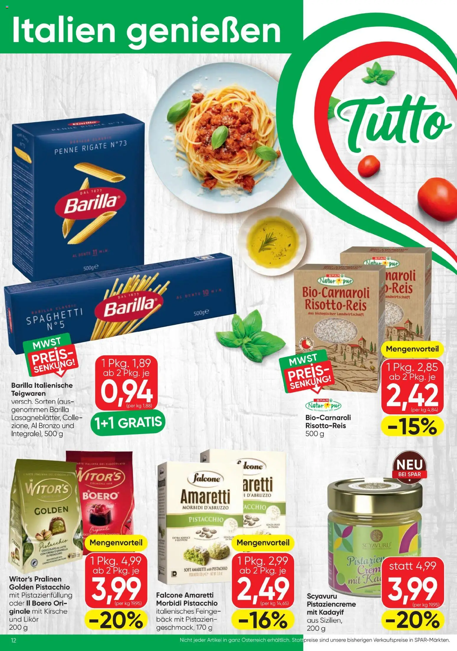Jetzt sparen im Spar - Flugblatt 01.07.2026! Entdecken Sie die unschlagbaren Angebote | Österreich