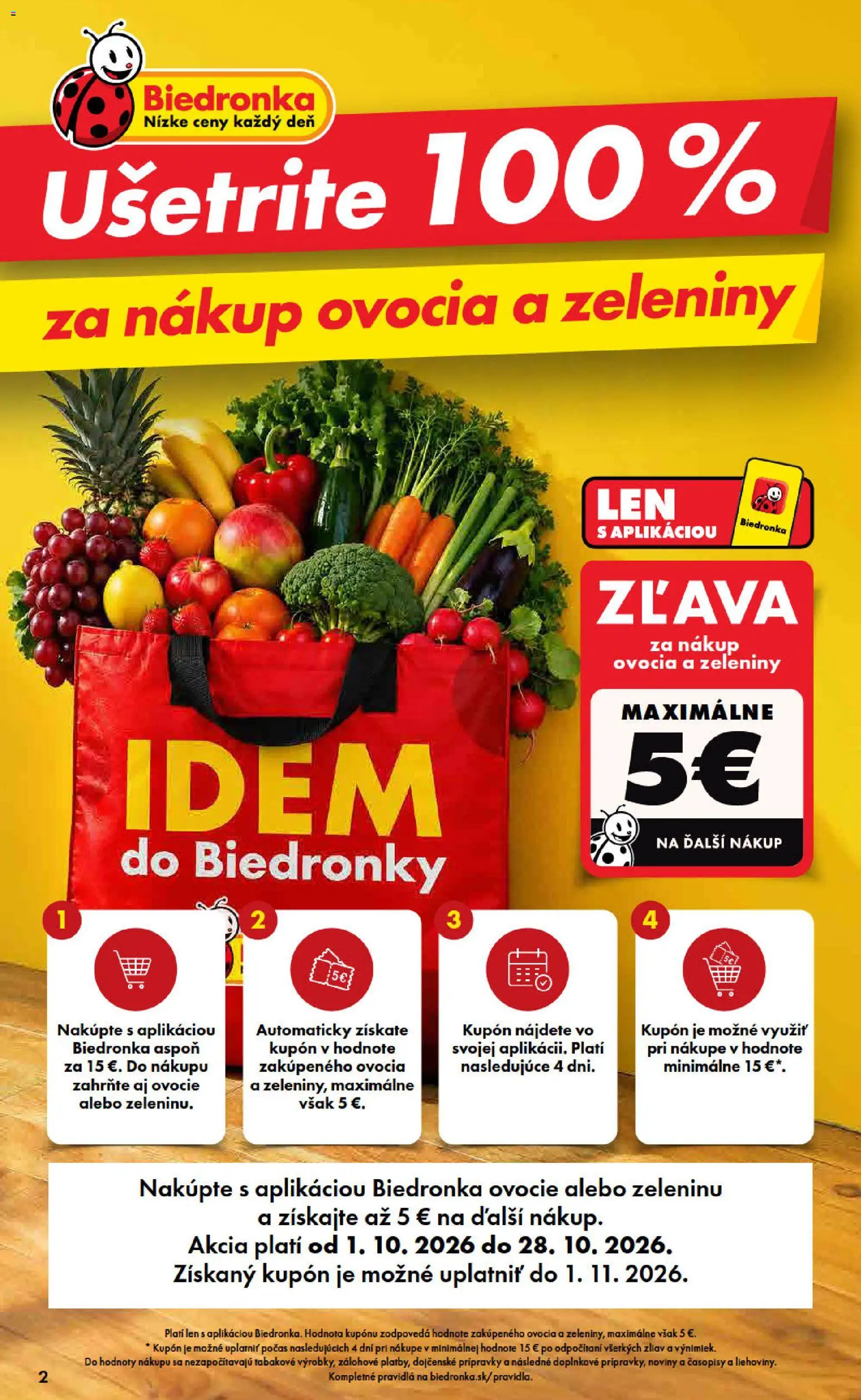 Biedronka leták Leták in Slovensko