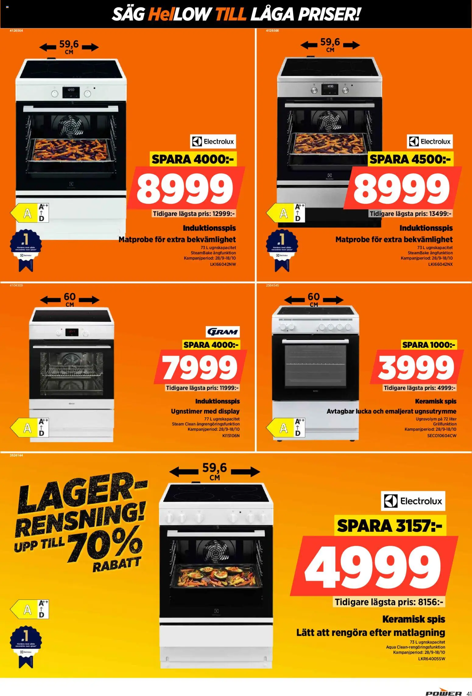 Power erbjudanden Reklamblad in Sverige