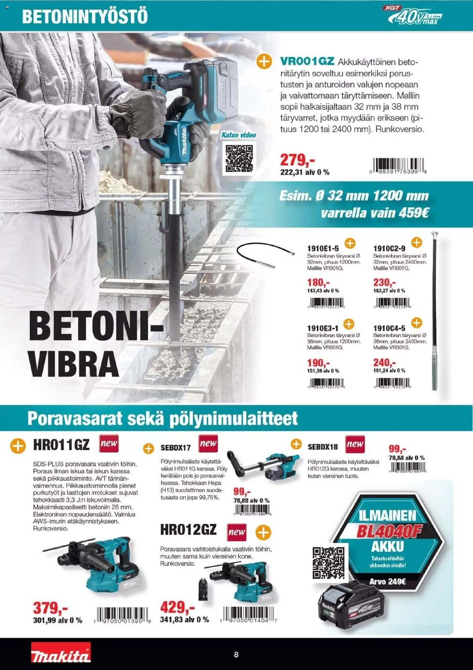 🛍️ Makita tarjoukset alkaen 01/01/2026 » Katso huipputarjoukset ja säästä jo tänään! 💰 | Suomi