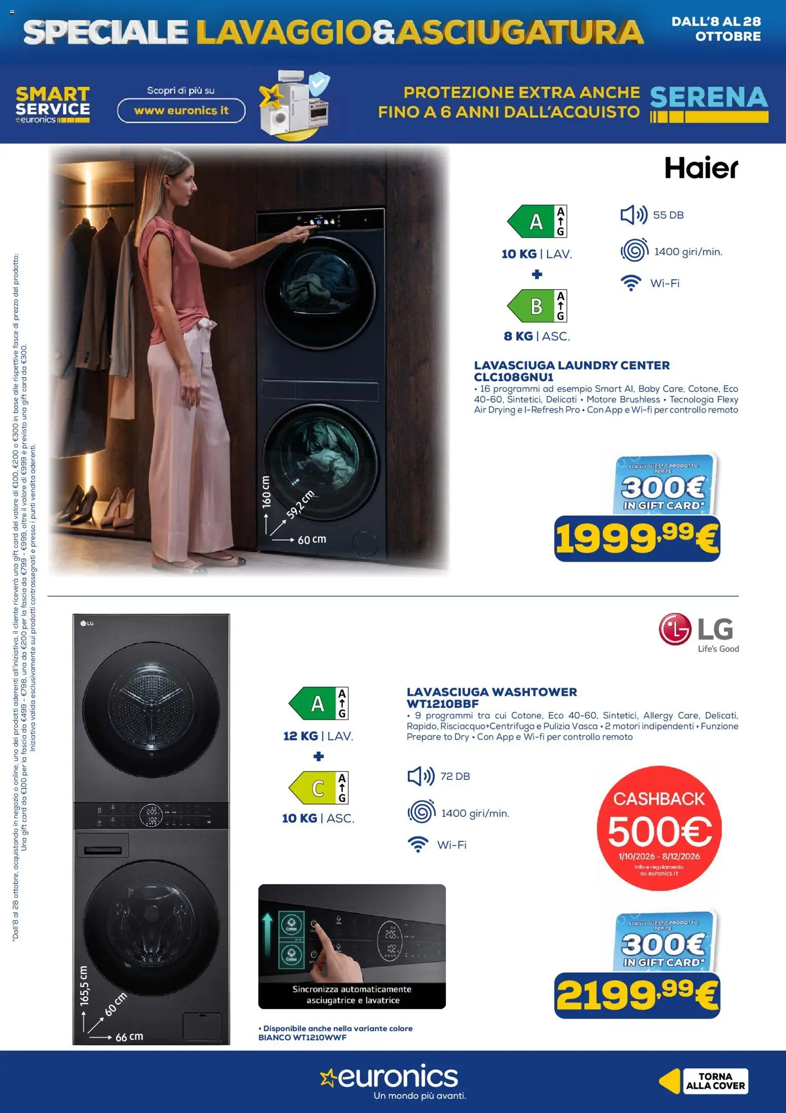Euronics volantino Lavaggio Volantino in Italy