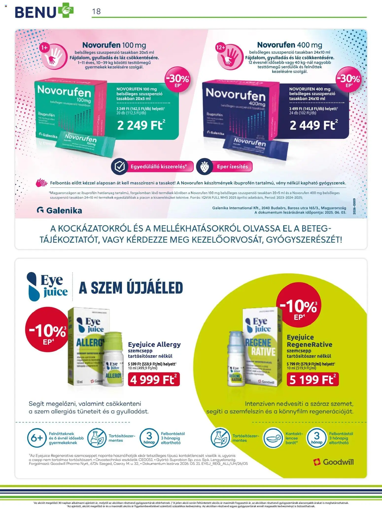 BENU Gyógyszertárak Akciós Újság 2026.07.01.-tól/töl - fantasztikus ajánlatokat! 🛍️ | Magyarország