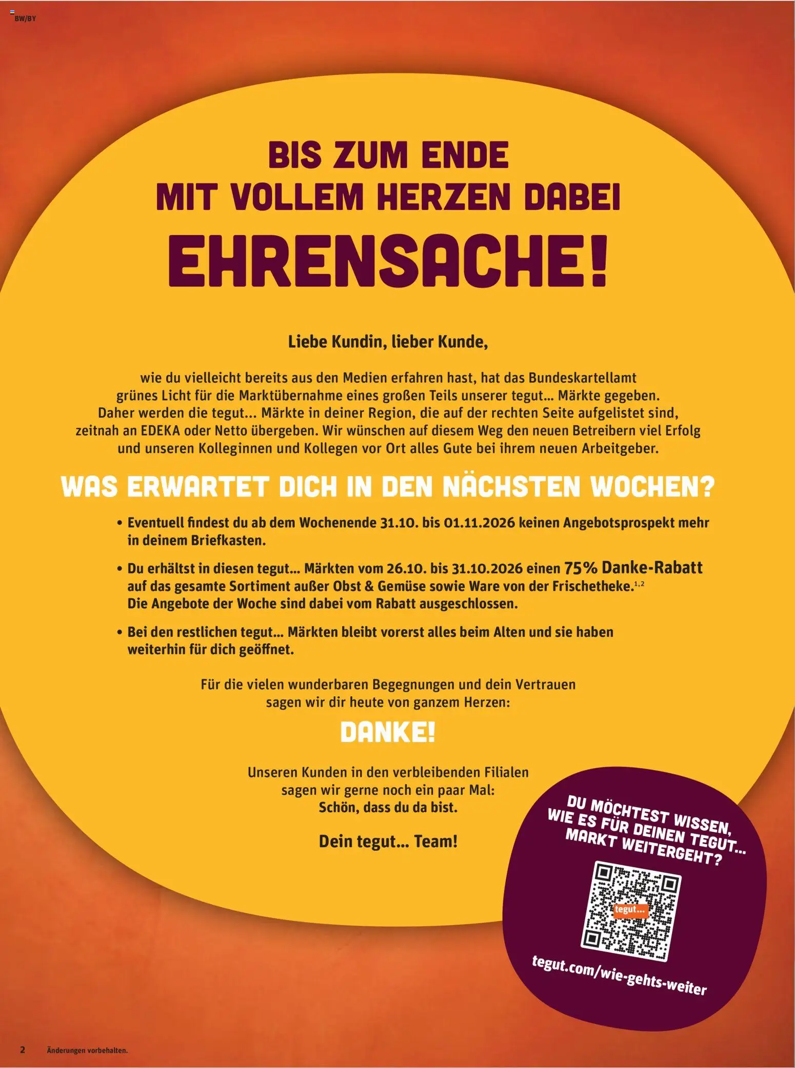 Tegut Prospekt Prospekt in Deutschland