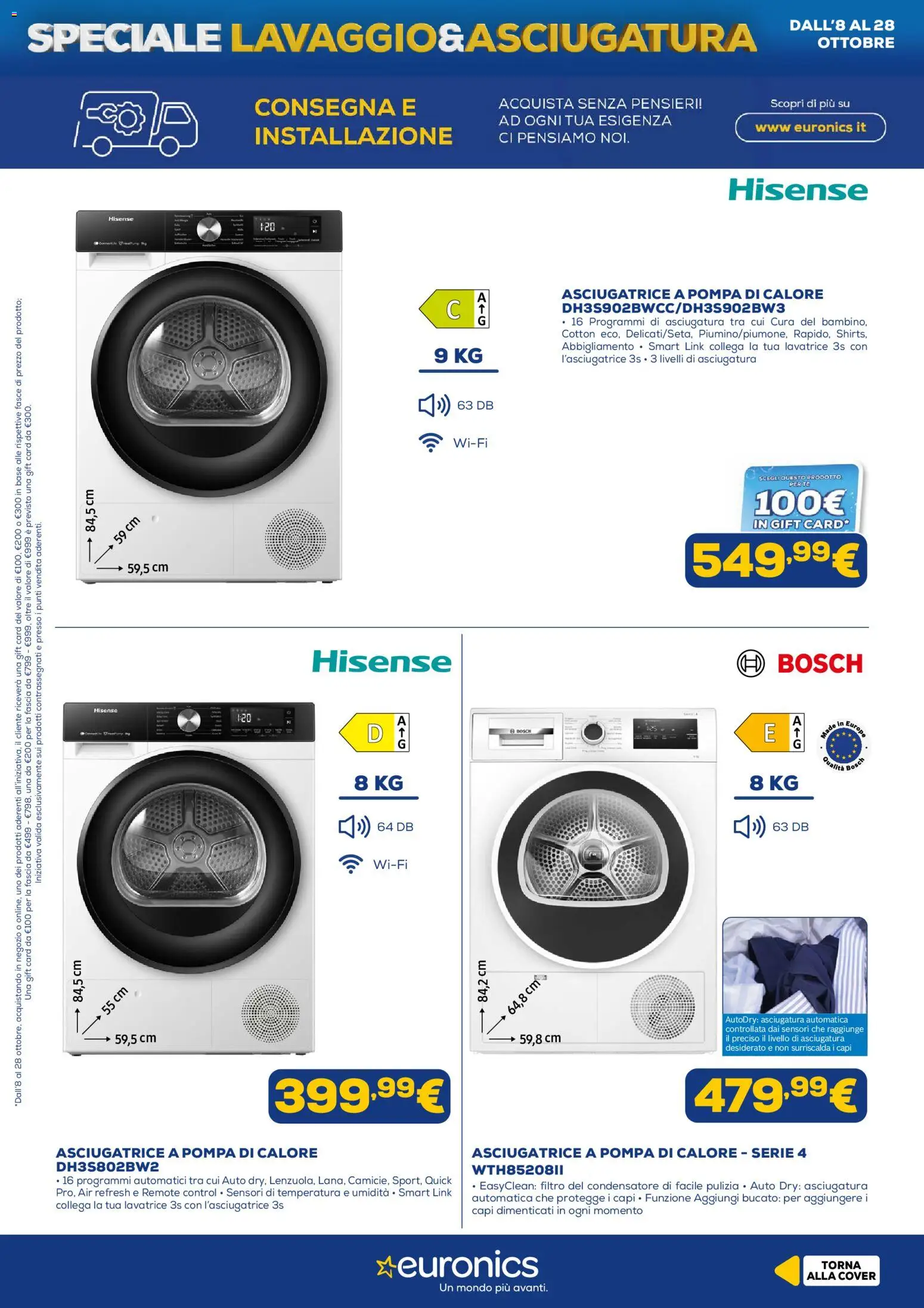 Euronics volantino Lavaggio Volantino in Italy