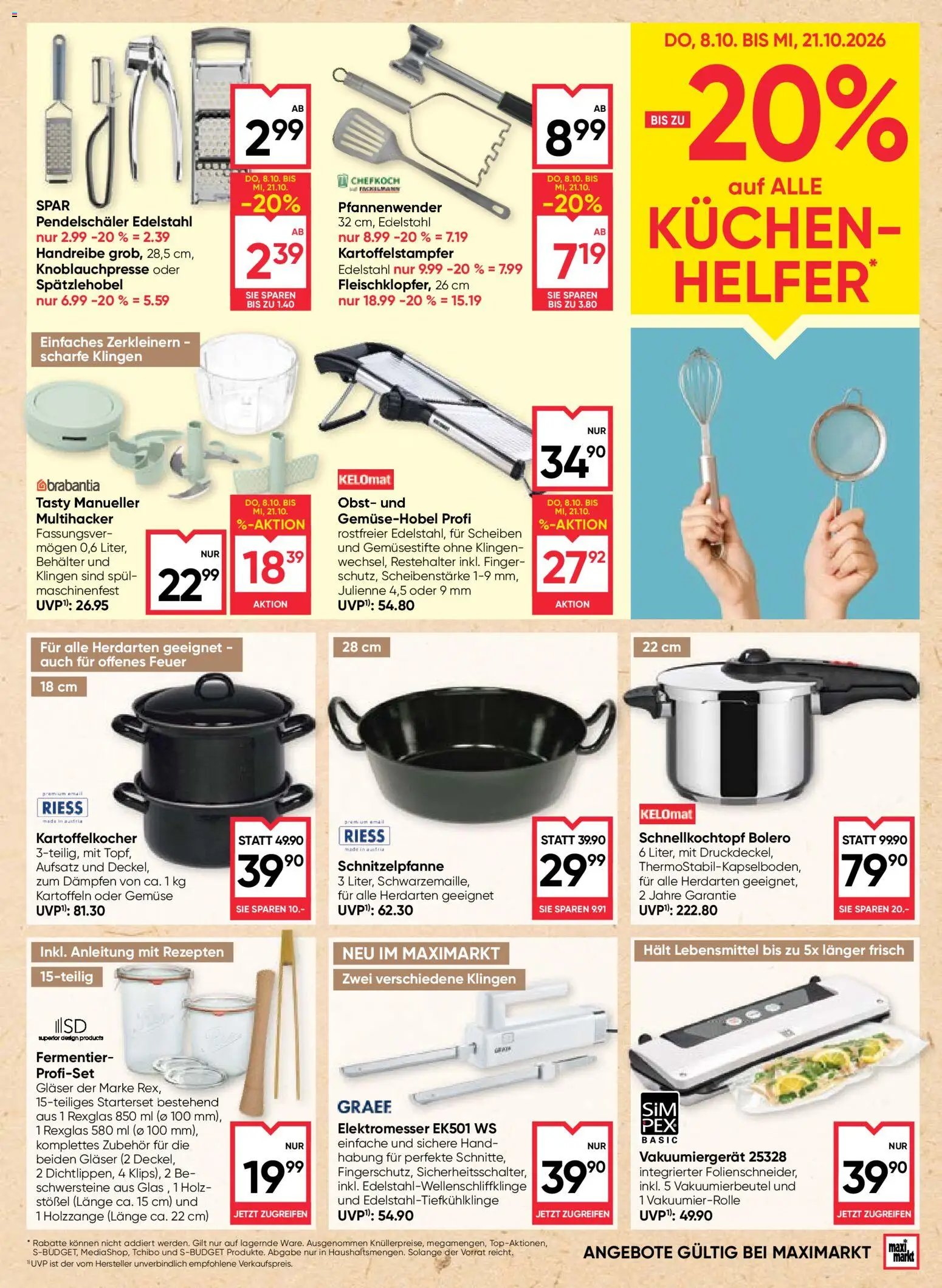 Maximarkt Flugblatt Flugblatt in Österreich
