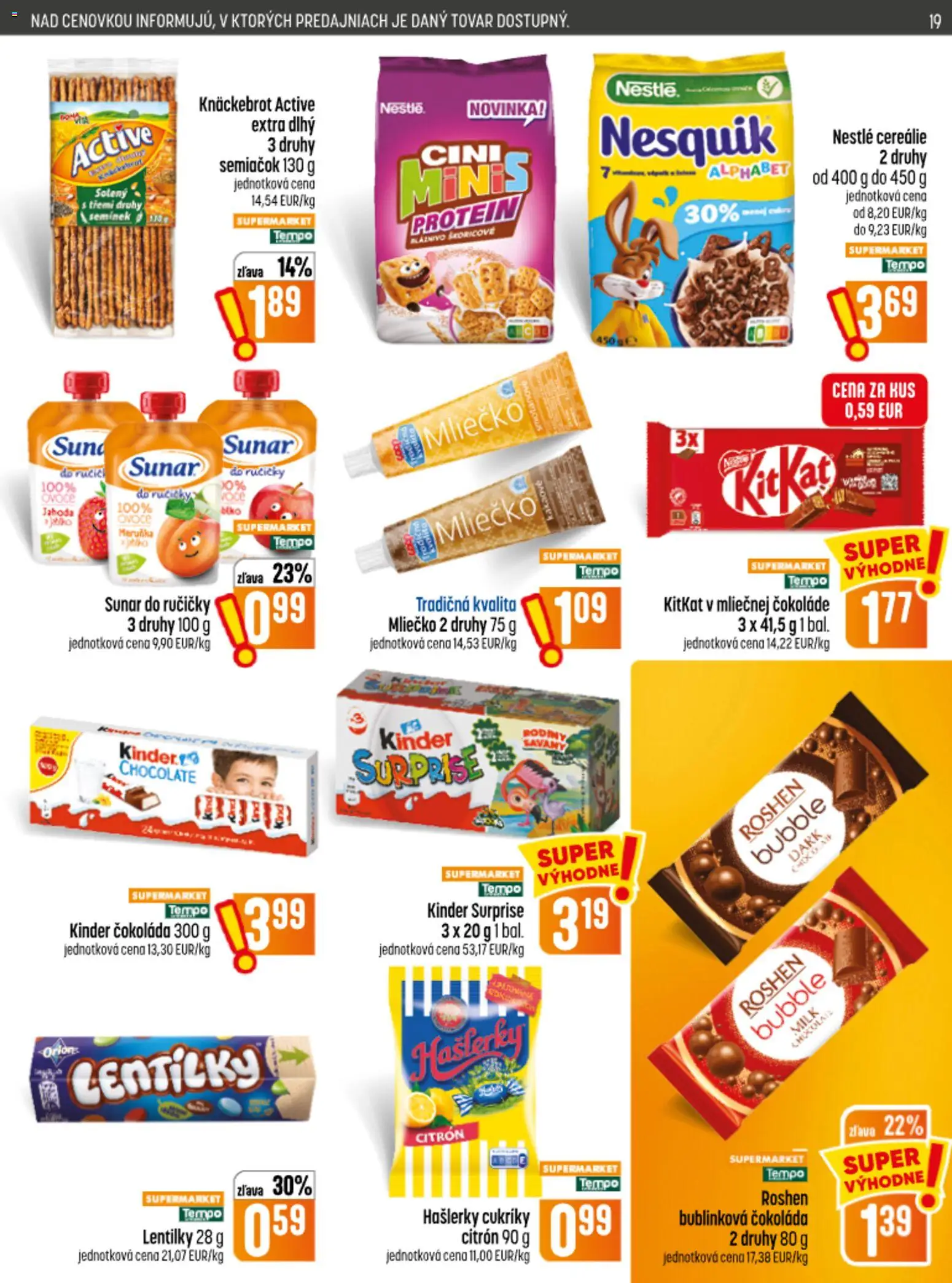COOP Jednota leták Leták in Slovensko