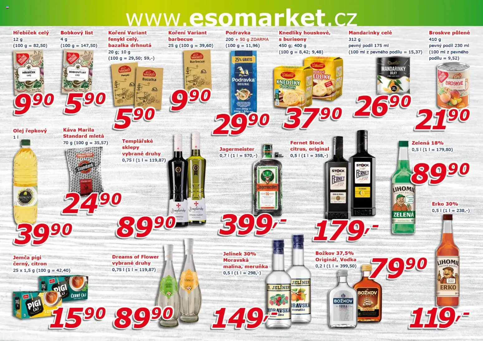 Eso market leták Leták in Česko