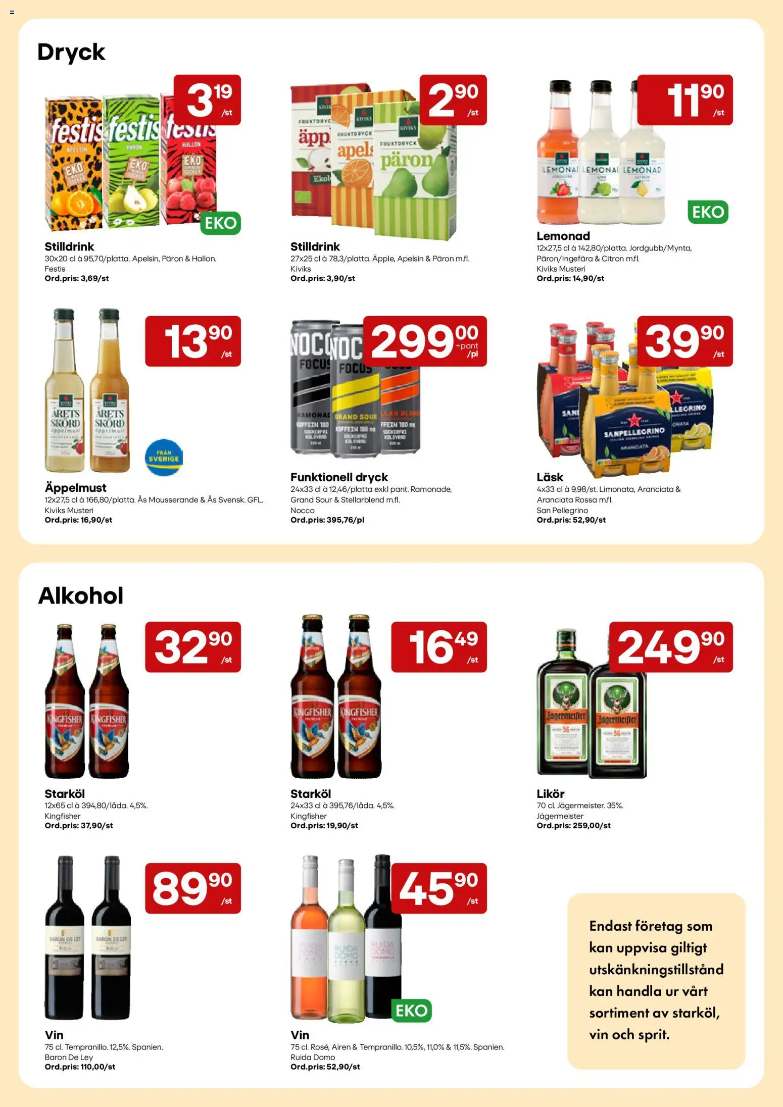 Snabbgross erbjudanden Reklamblad in Sverige
