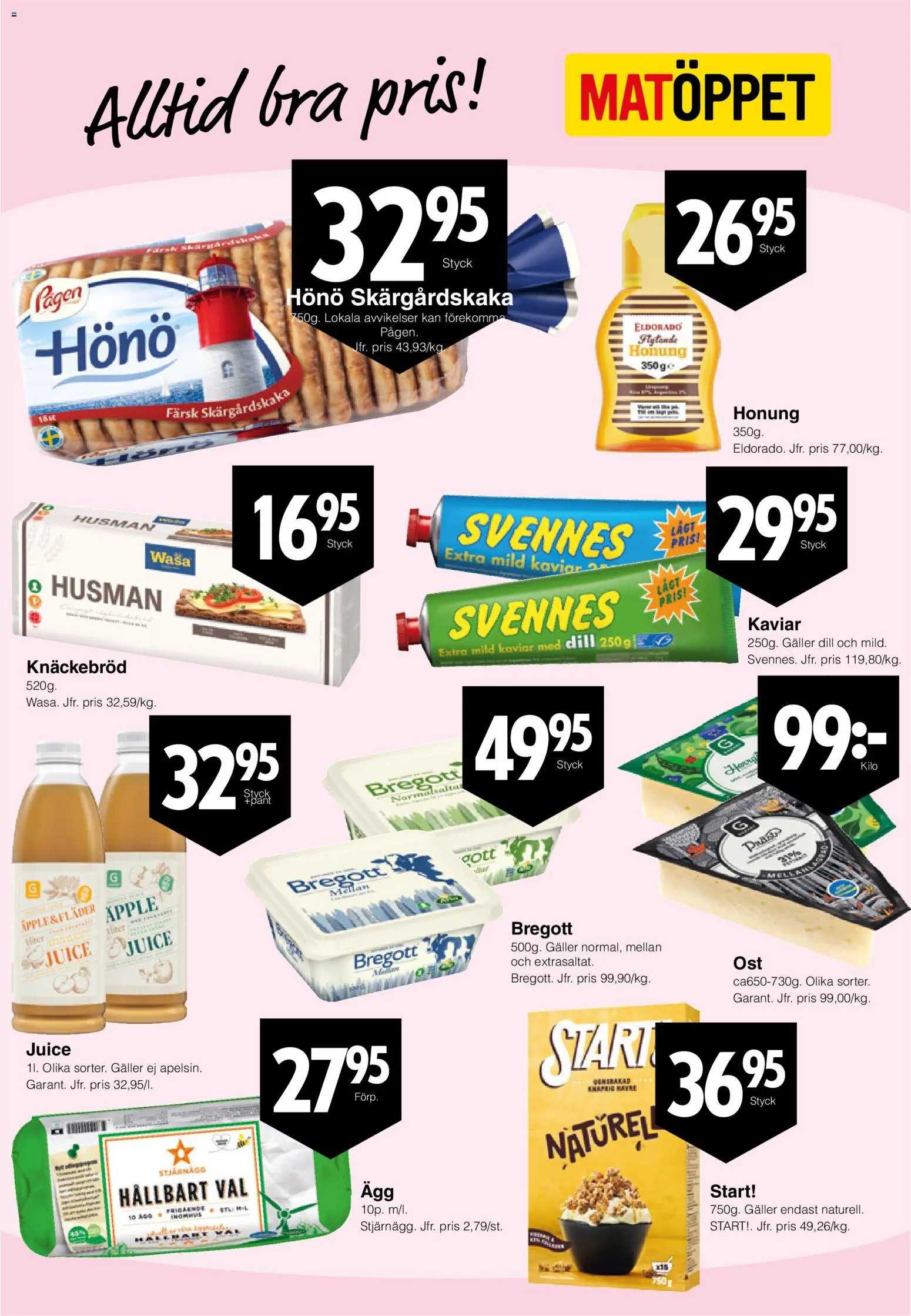 Matöppet erbjudanden Reklamblad in Sverige