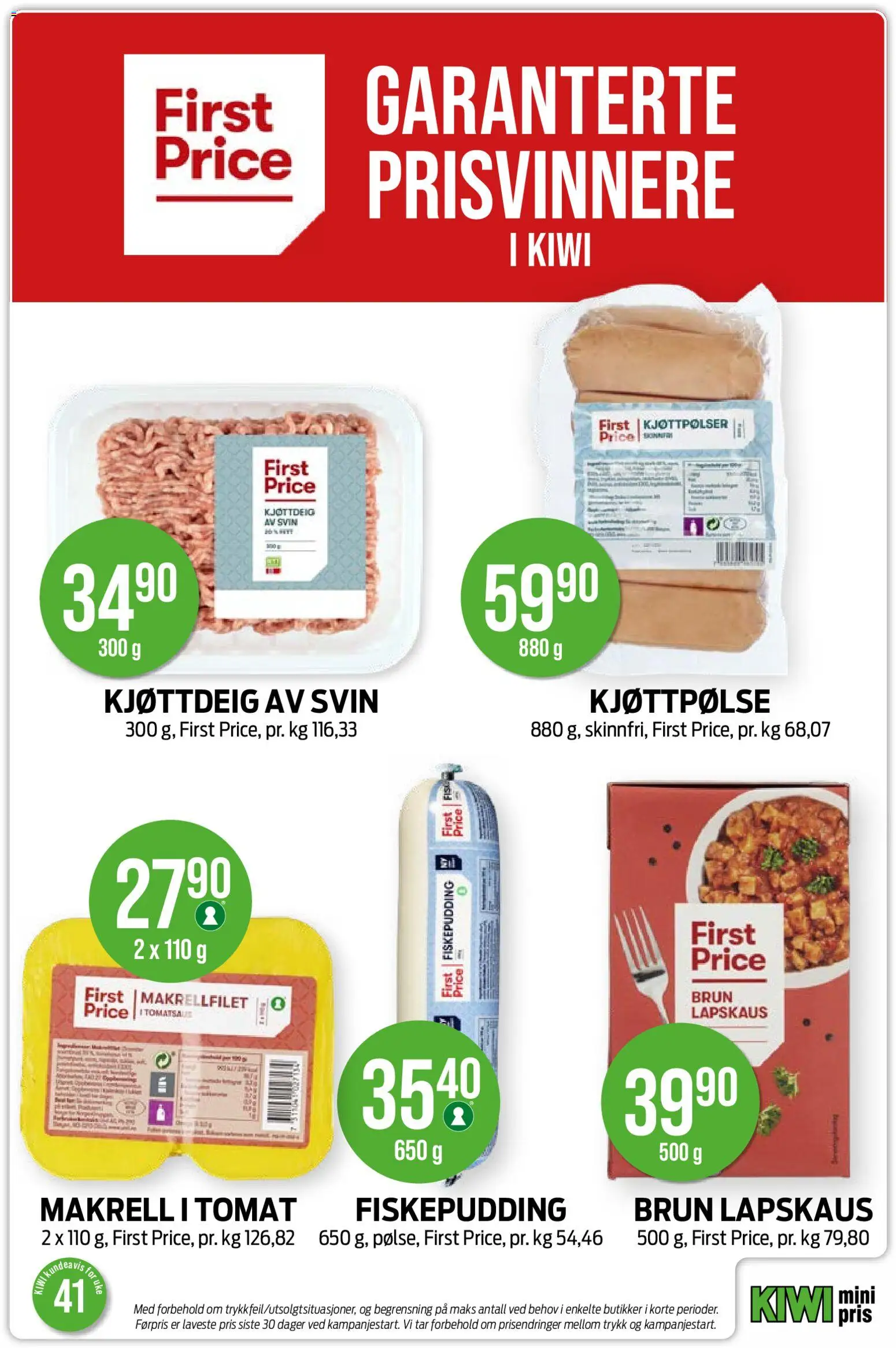Kiwi kundeavis Kundeavis in Norge