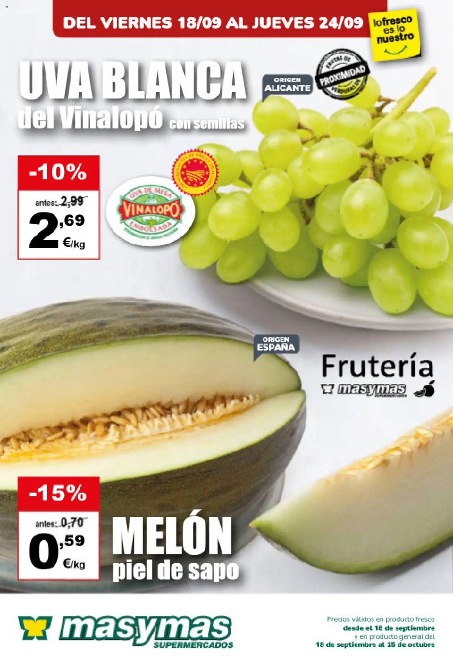 Masymas folleto Folleto in España