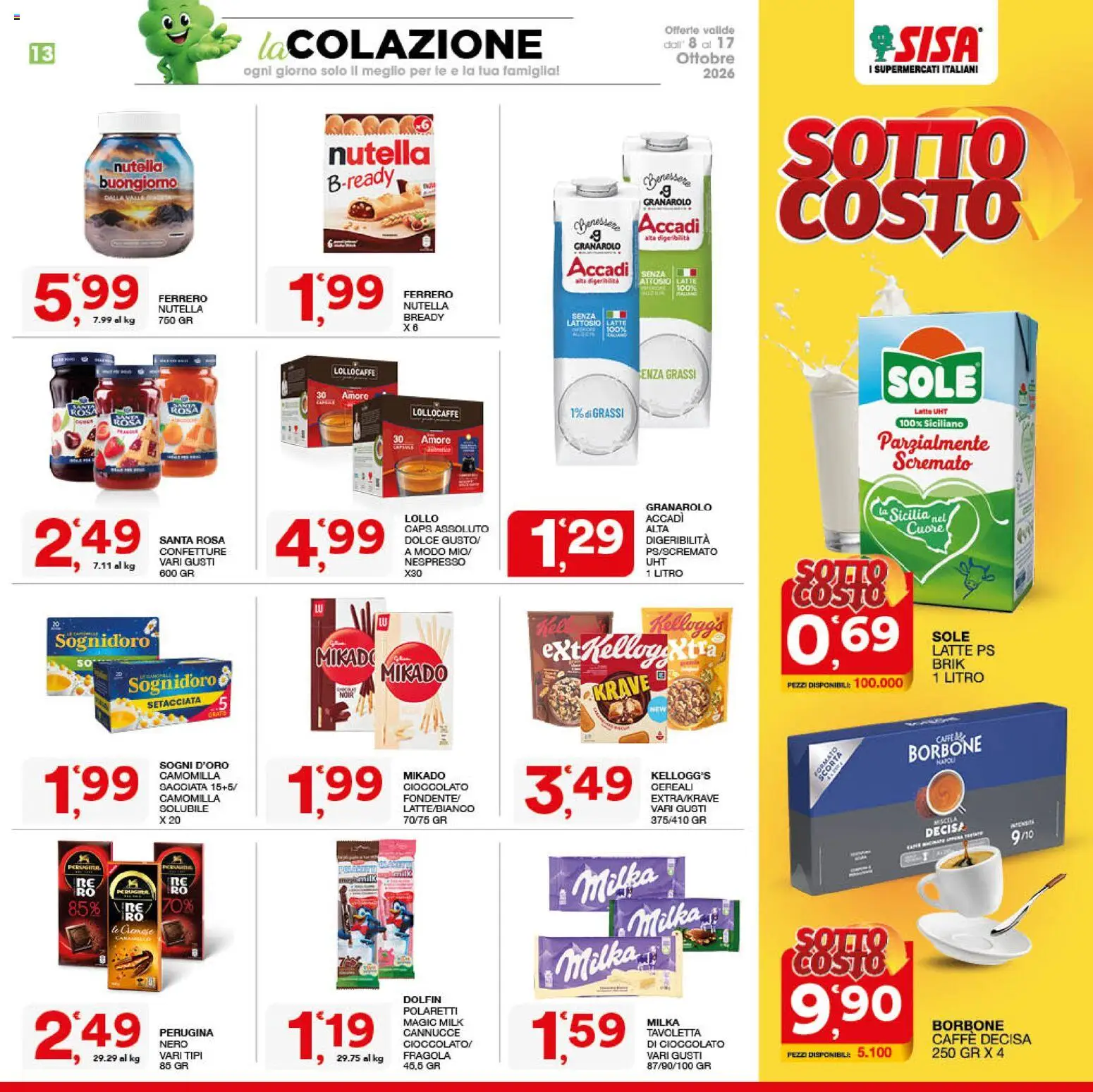 SISA volantino Volantino in Italy