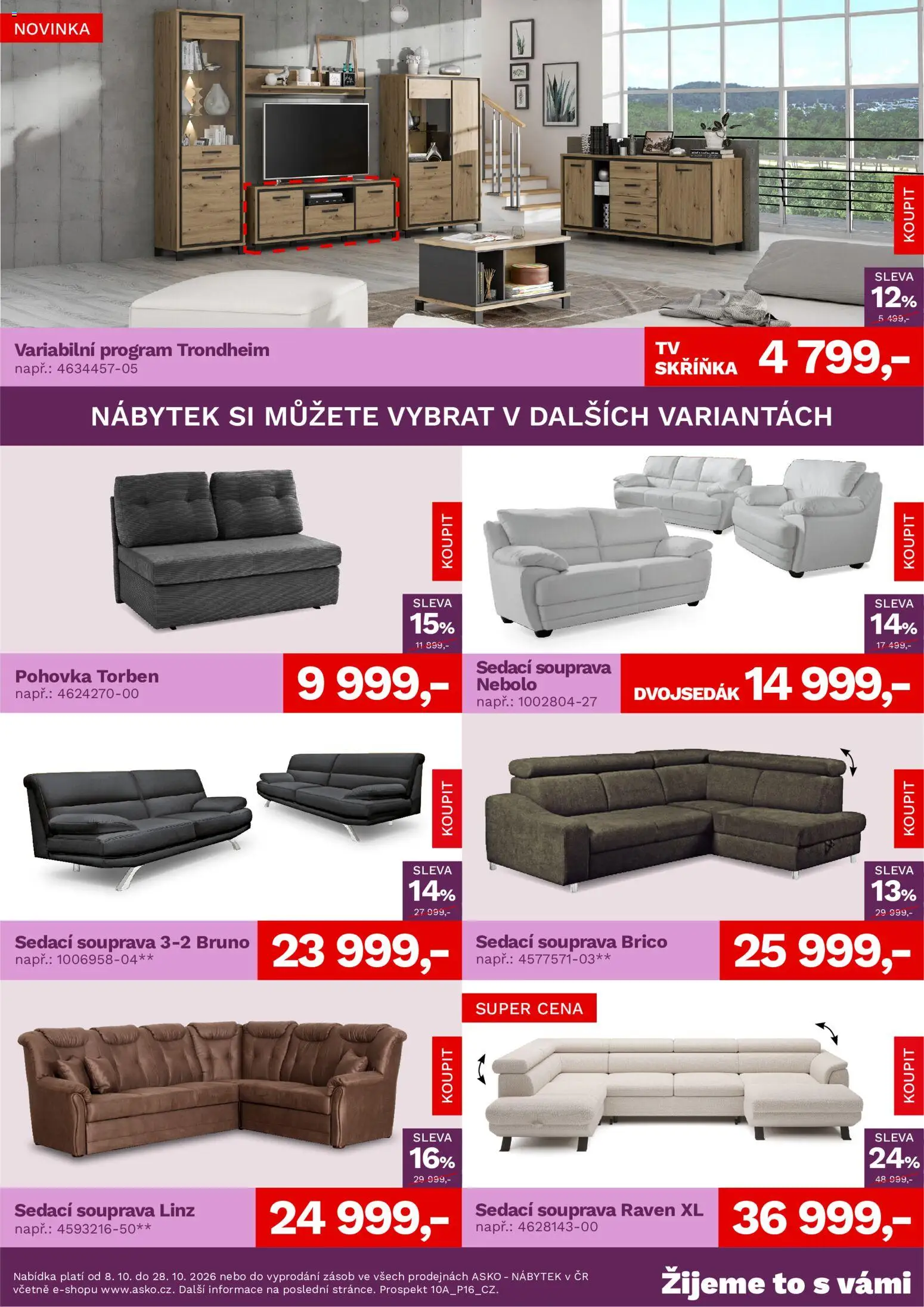 ASKO nábytek leták Leták in Česko