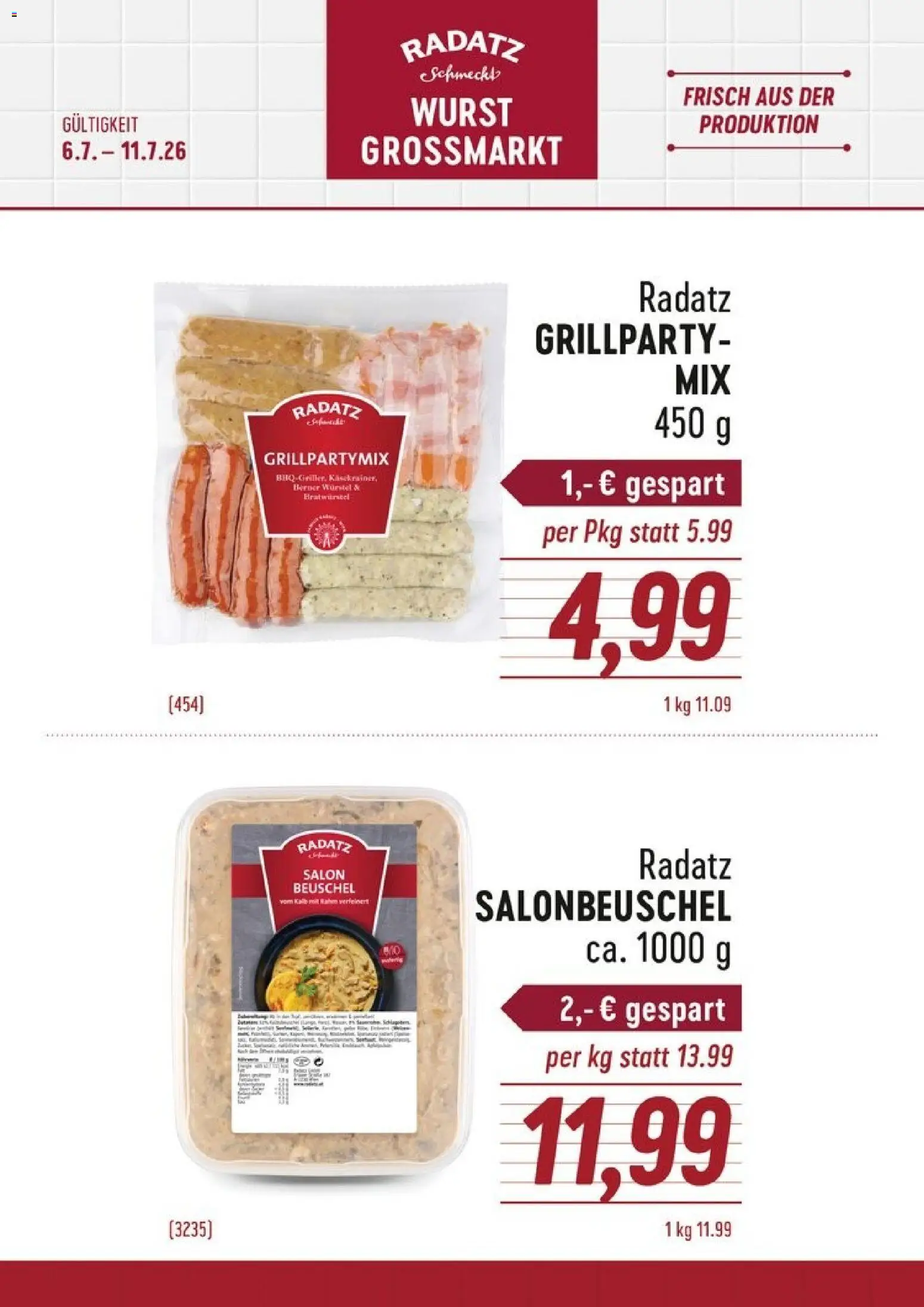 Die besten Angebote | Radatz Flugblatt ab 06.07.2026 | - Jetzt stöbern! | Österreich