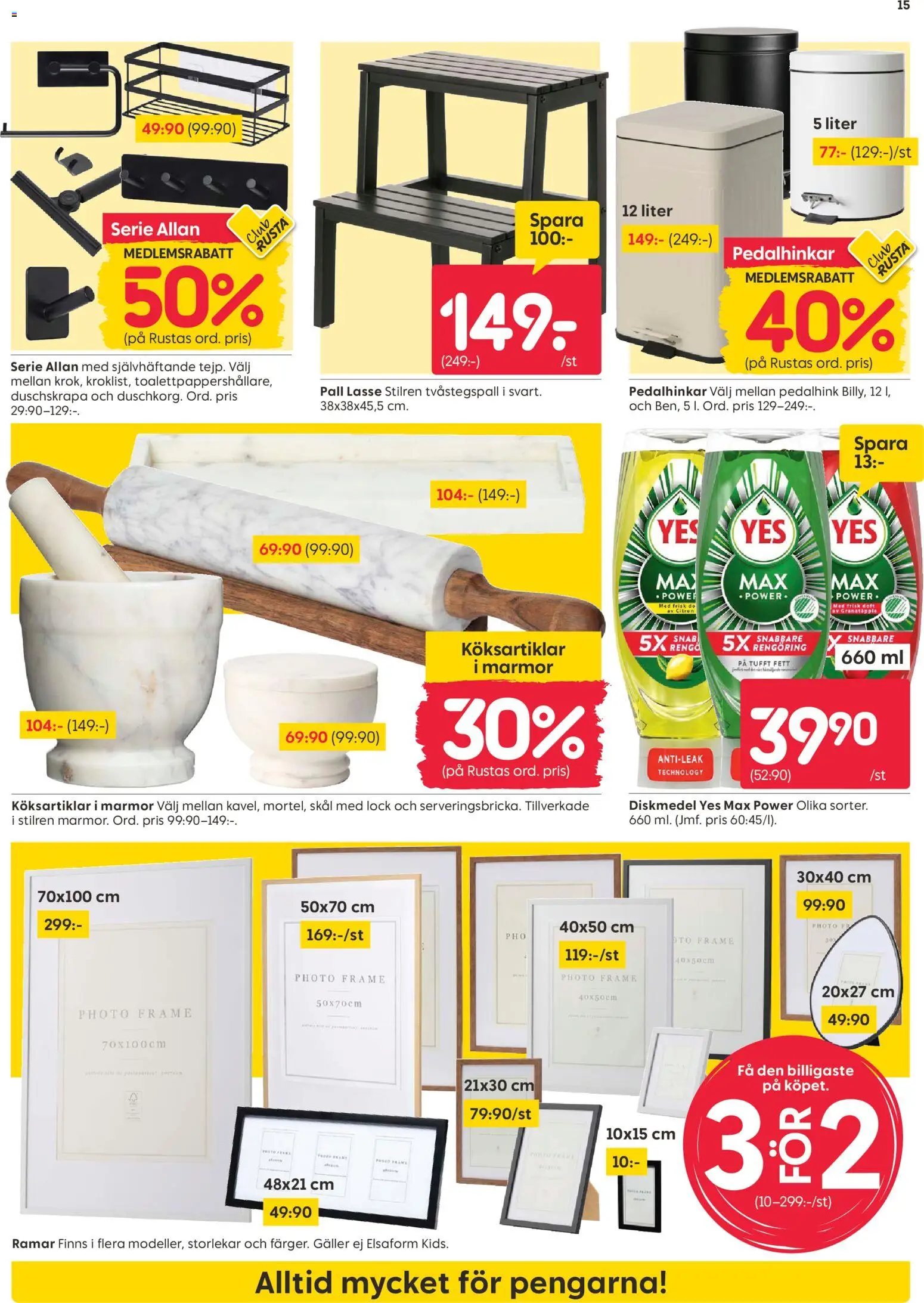 Rusta erbjudanden Reklamblad in Sverige