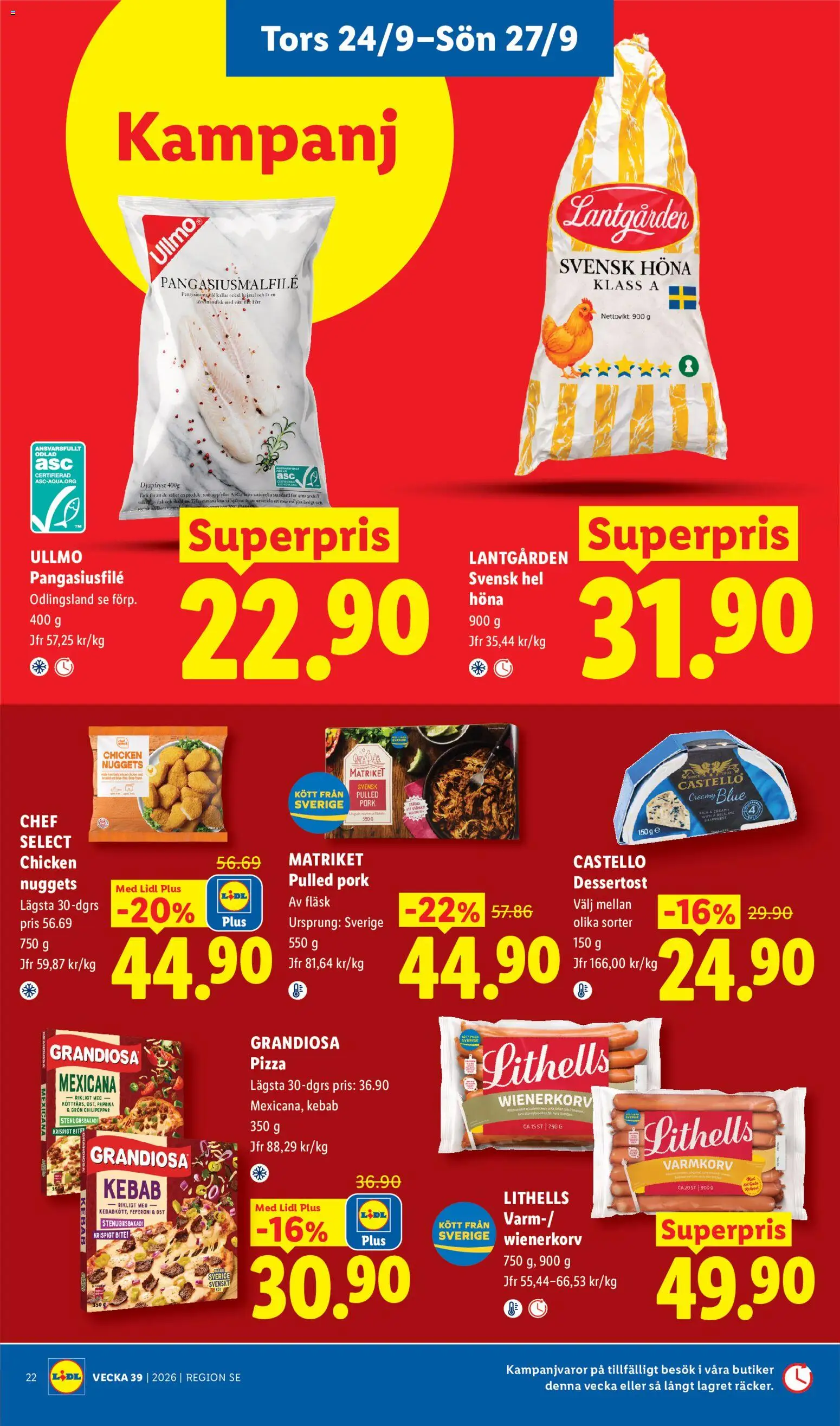 Lidl erbjudanden Reklamblad in Sverige