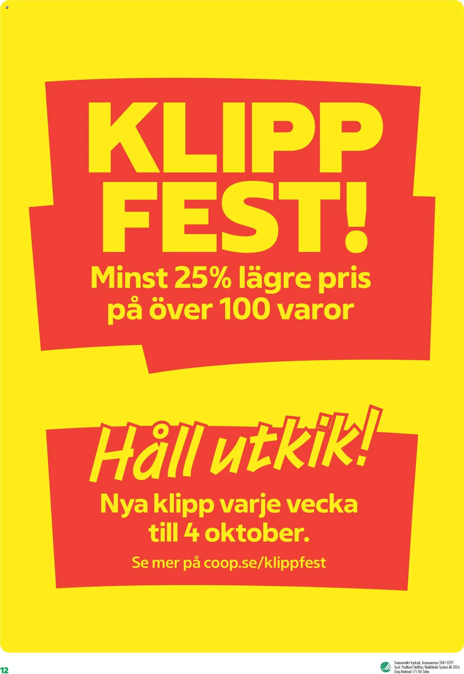 Coop erbjudanden Reklamblad in Sverige